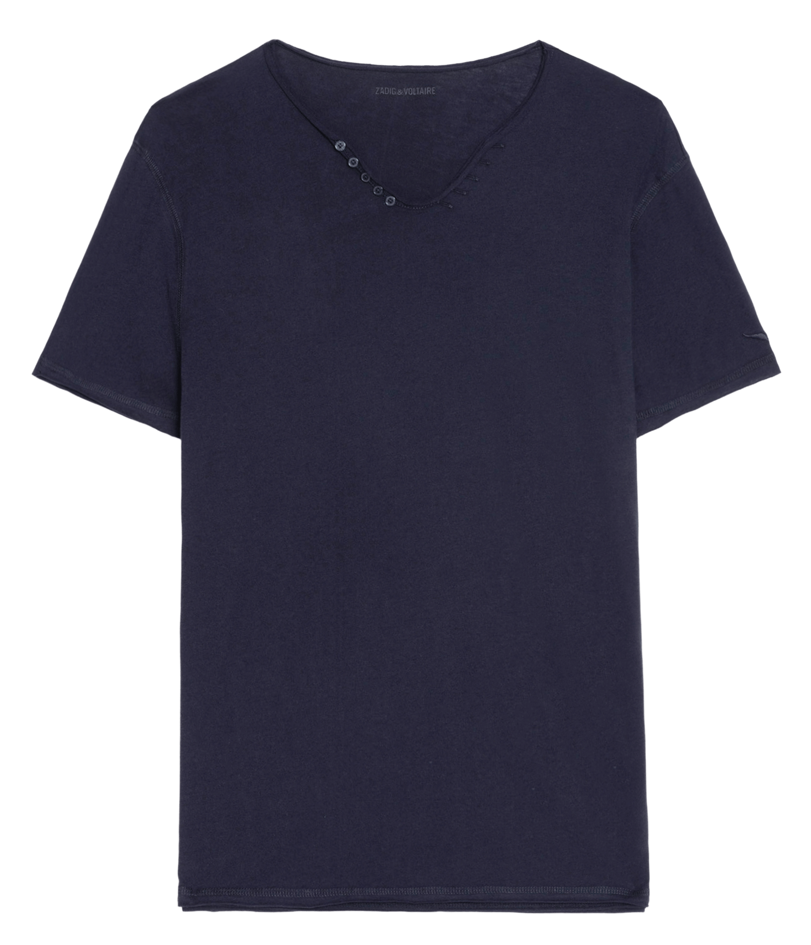 Regular-fit round-neck cotton T-shirt ZADIG&VOLTAIRE Blue