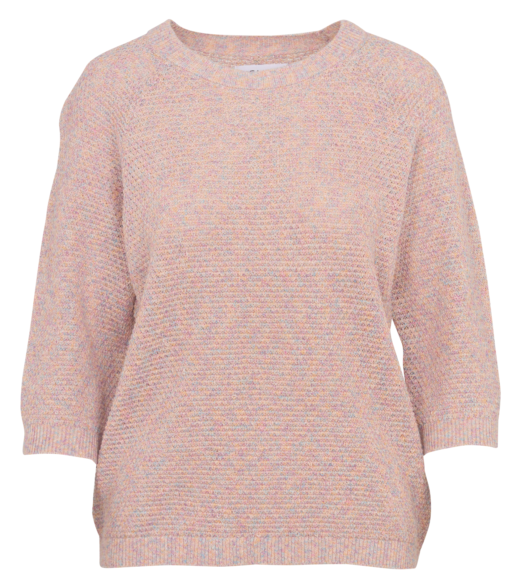 Rundhalsausschnitt-Pullover aus Baumwolle und Leinen SUD EXPRESS Mehrfarbig