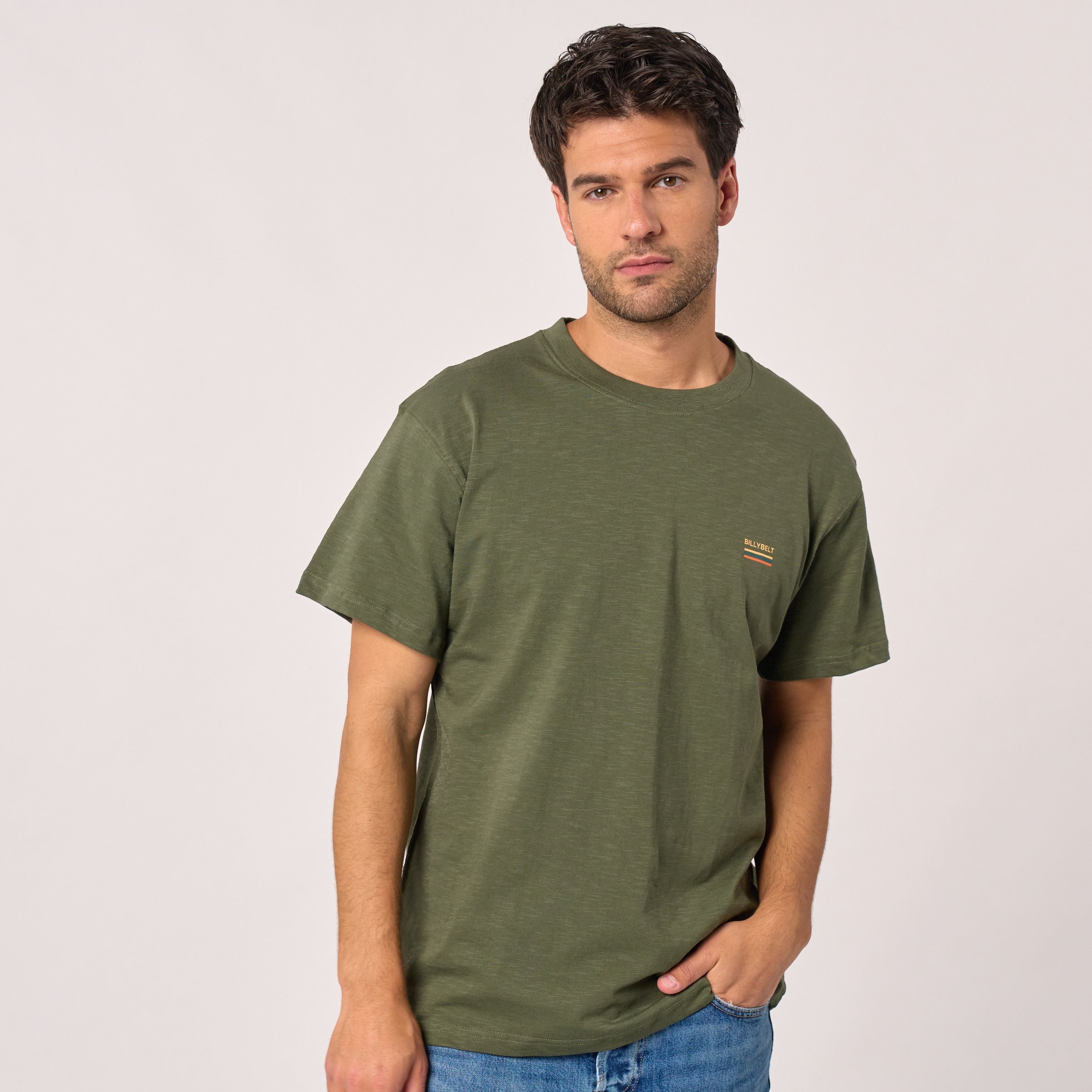 Organic cotton roadtrip T-shirt BILLYBELT Khaki
