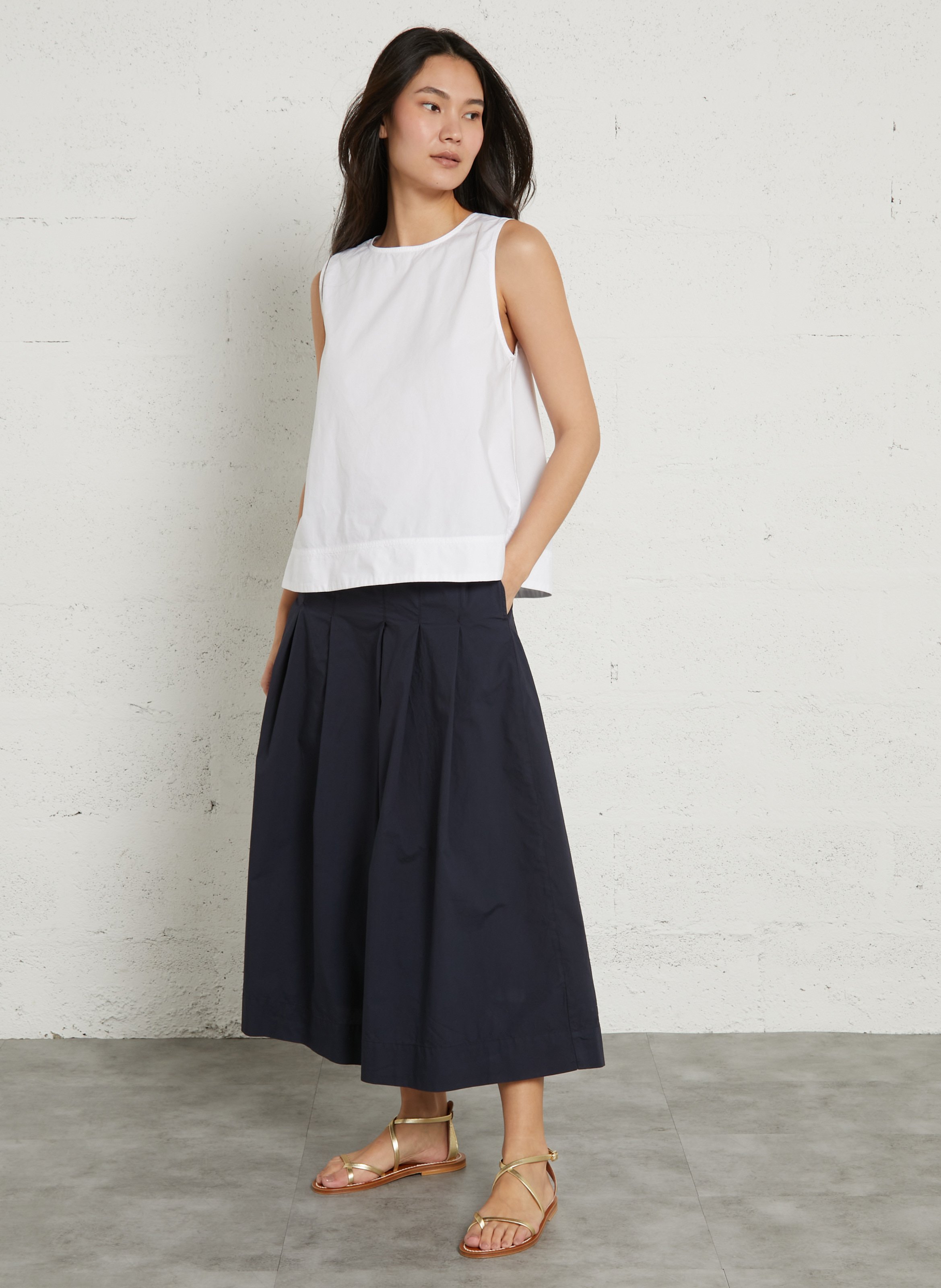 Sandales plates en cuir K JACQUES Doré