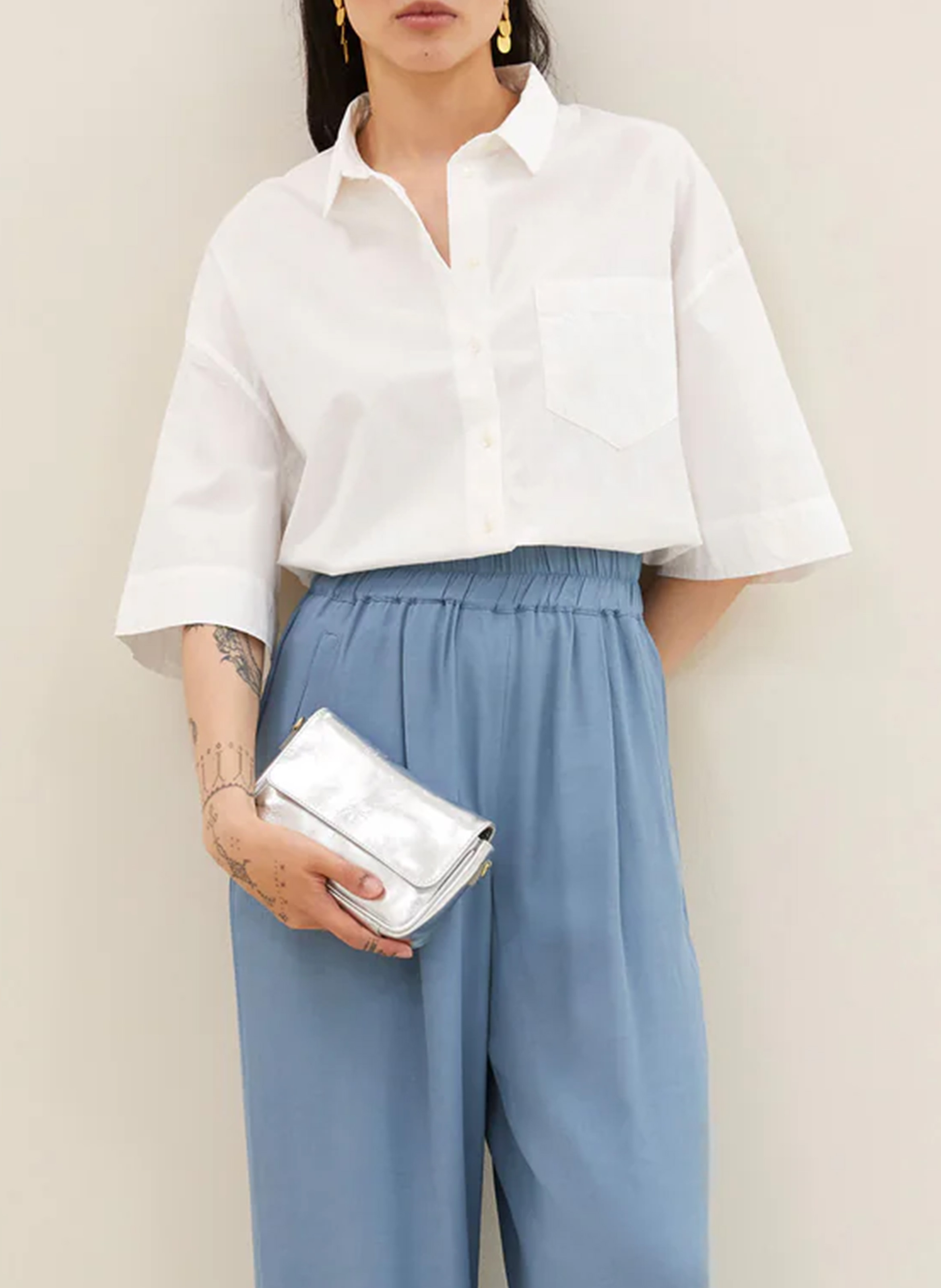 Buttoned blouse with patterns BY BAR