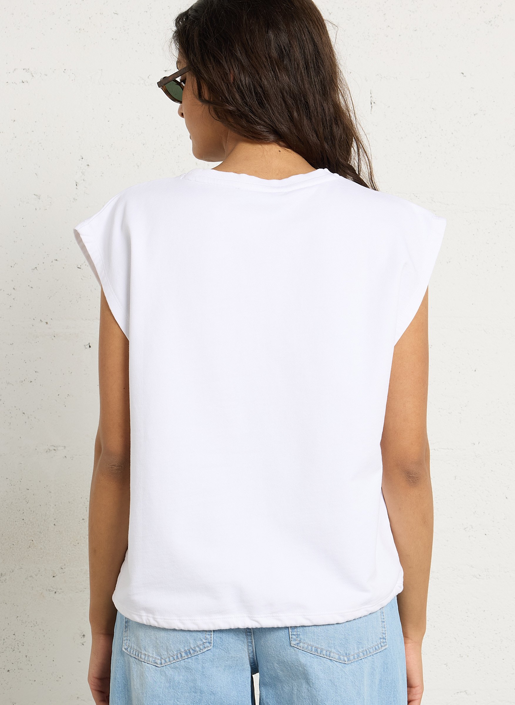 Tee-shirt oversize en coton BERENICE Blanc