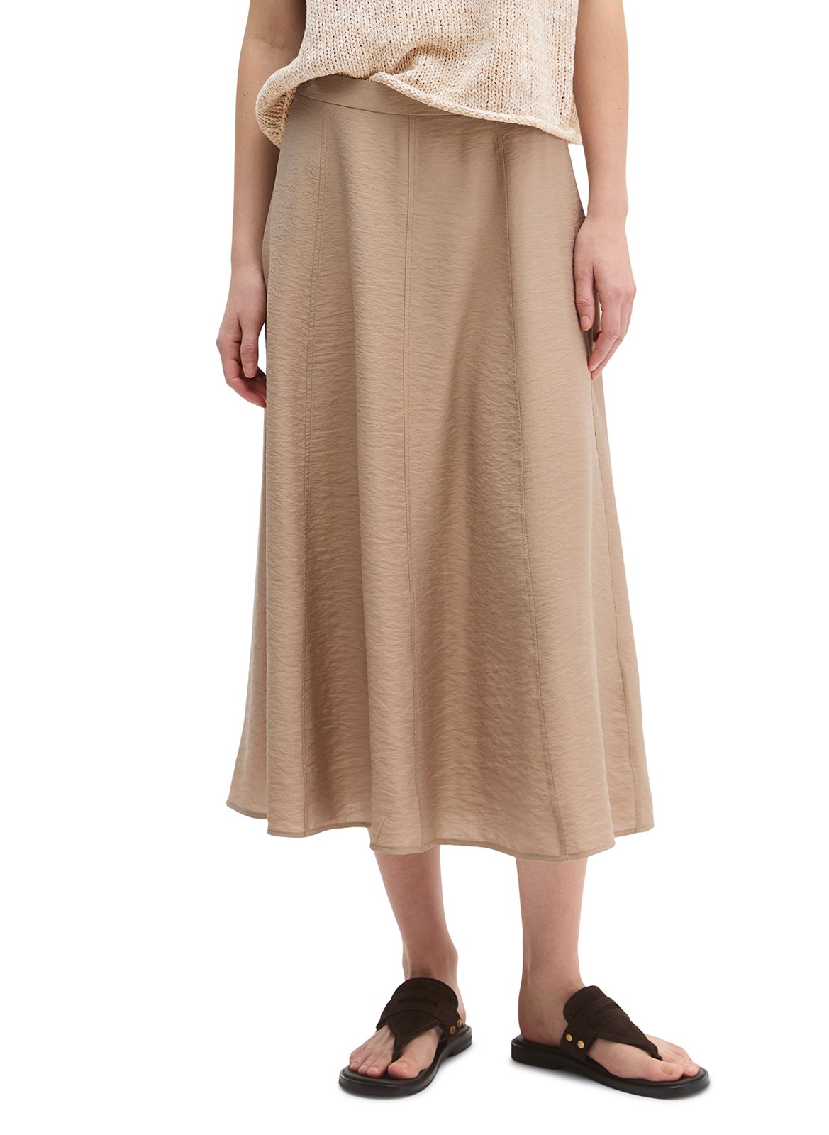 Ausgestellter Midi-Rock MARC O'POLO Braun