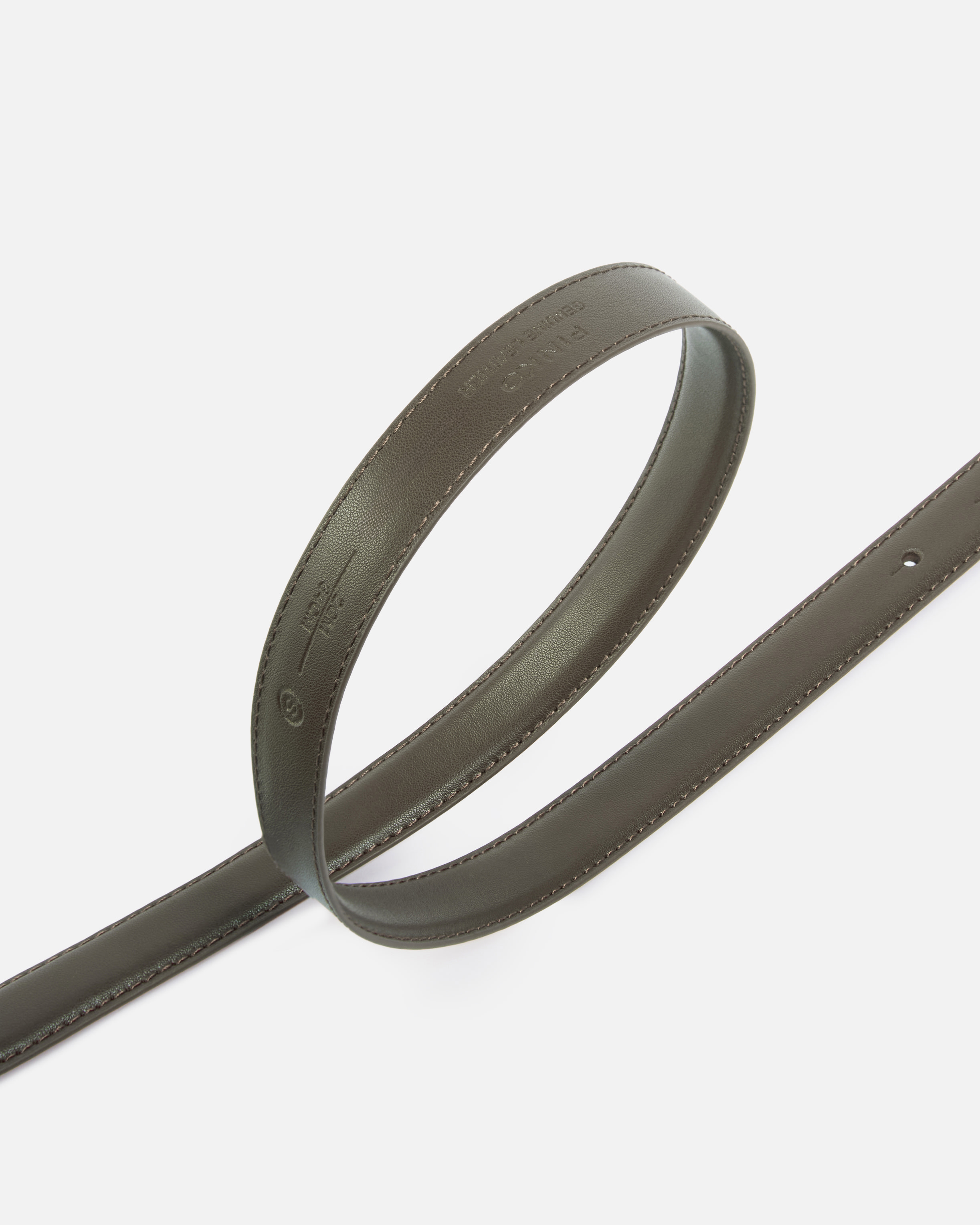 Fine ceinture love birds en cuir 2cm PINKO Vert