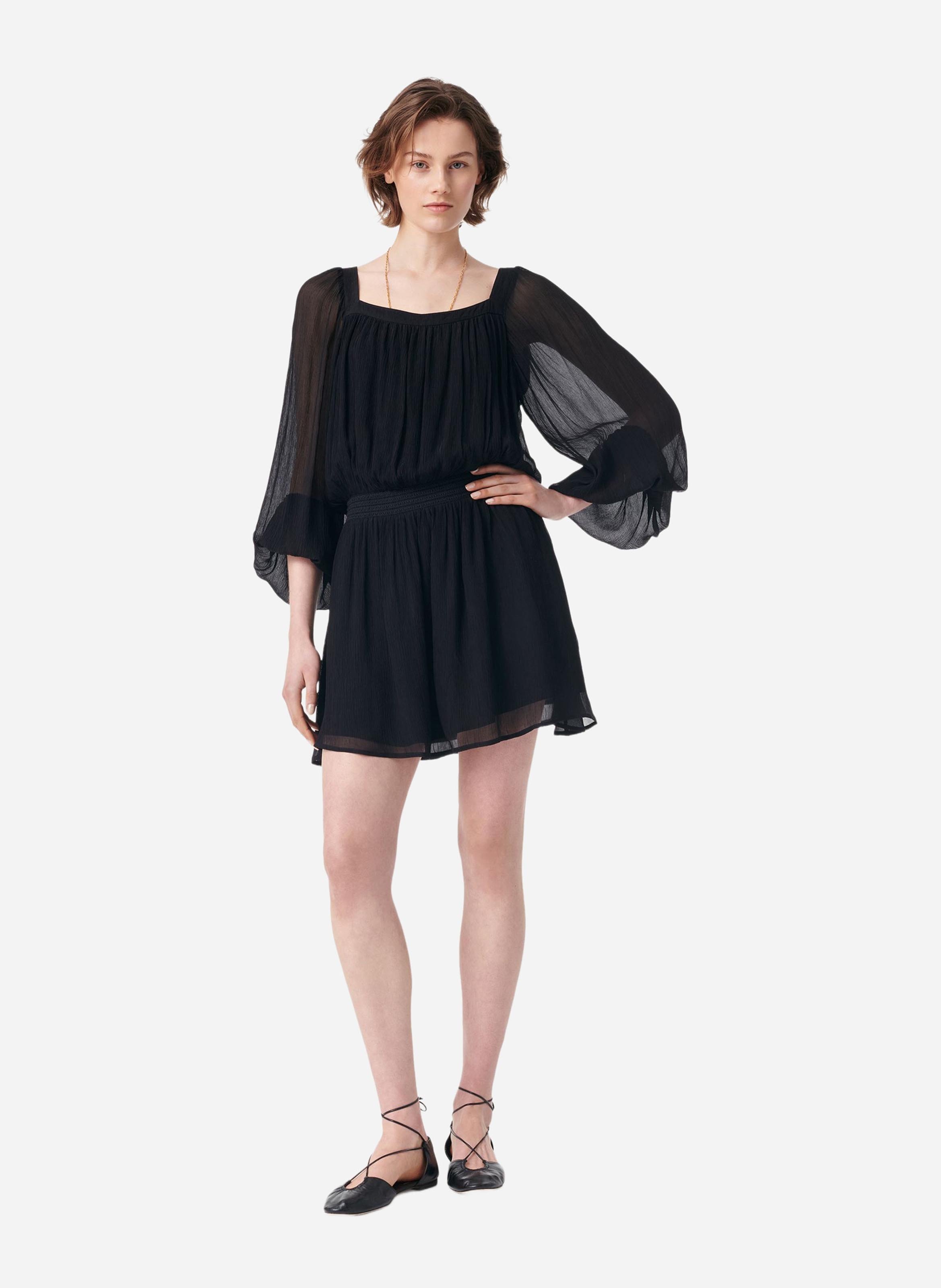 Short dress with square neckline VANESSA BRUNO Black