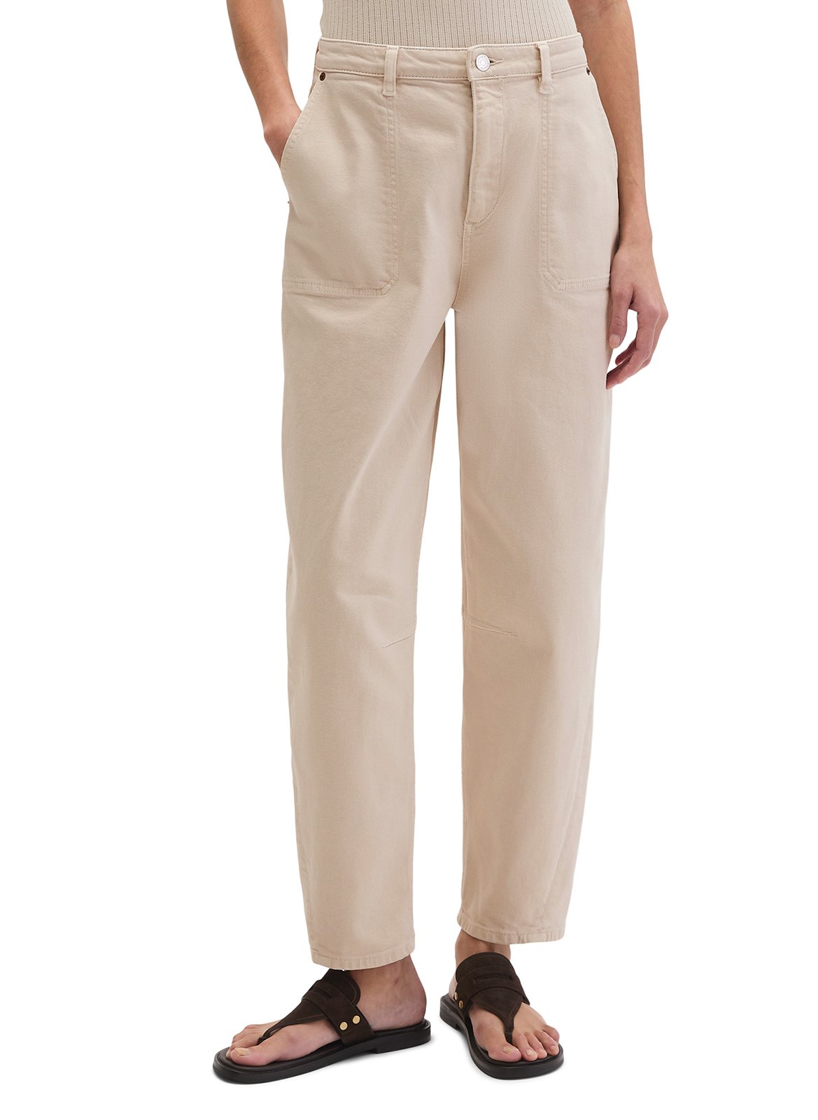Pantalon en jean droit MARC O'POLO Beige