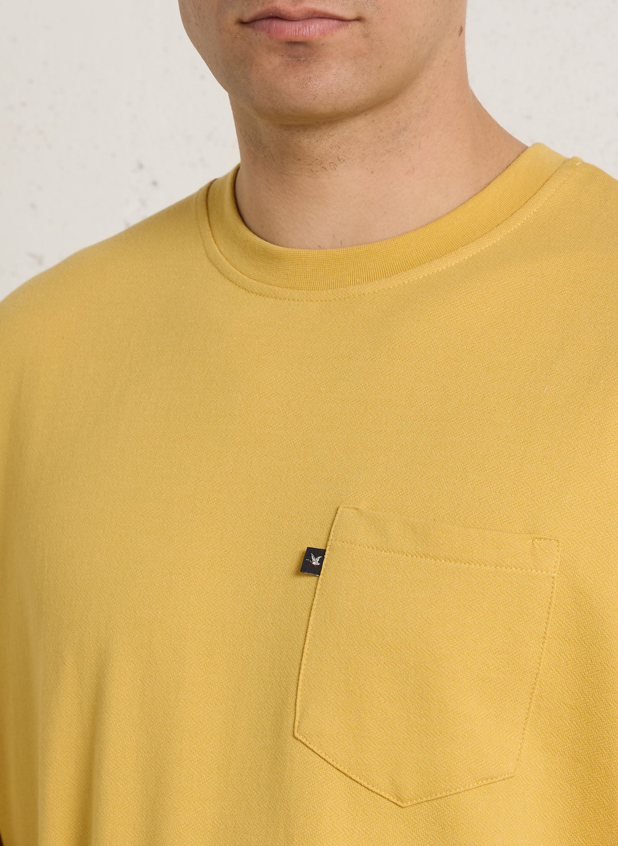 Straight fit short-sleeve plain T-shirt CHEVIGNON Brown