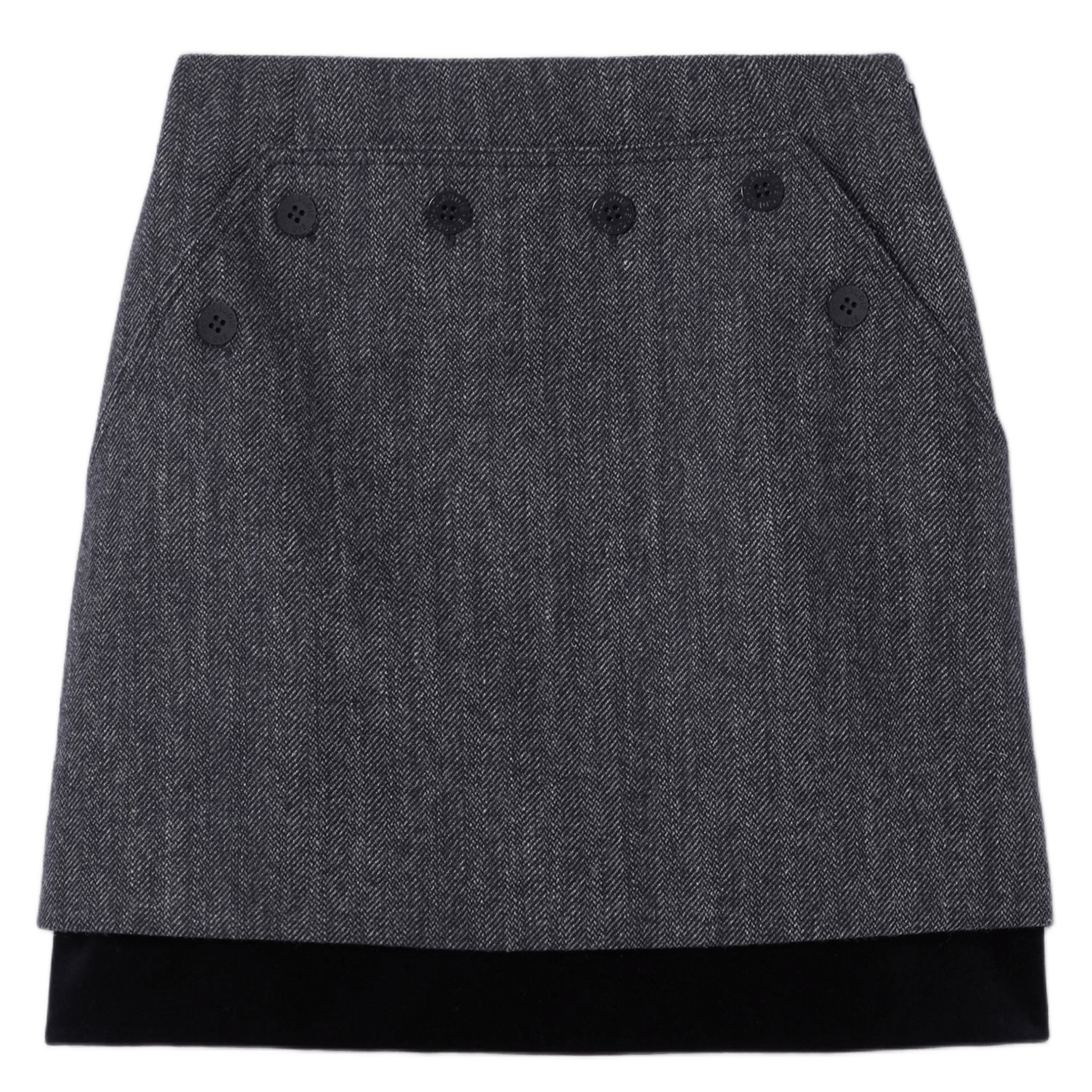 Straight-fit rok van wolmix CLAUDIE PIERLOT Veelkleurig