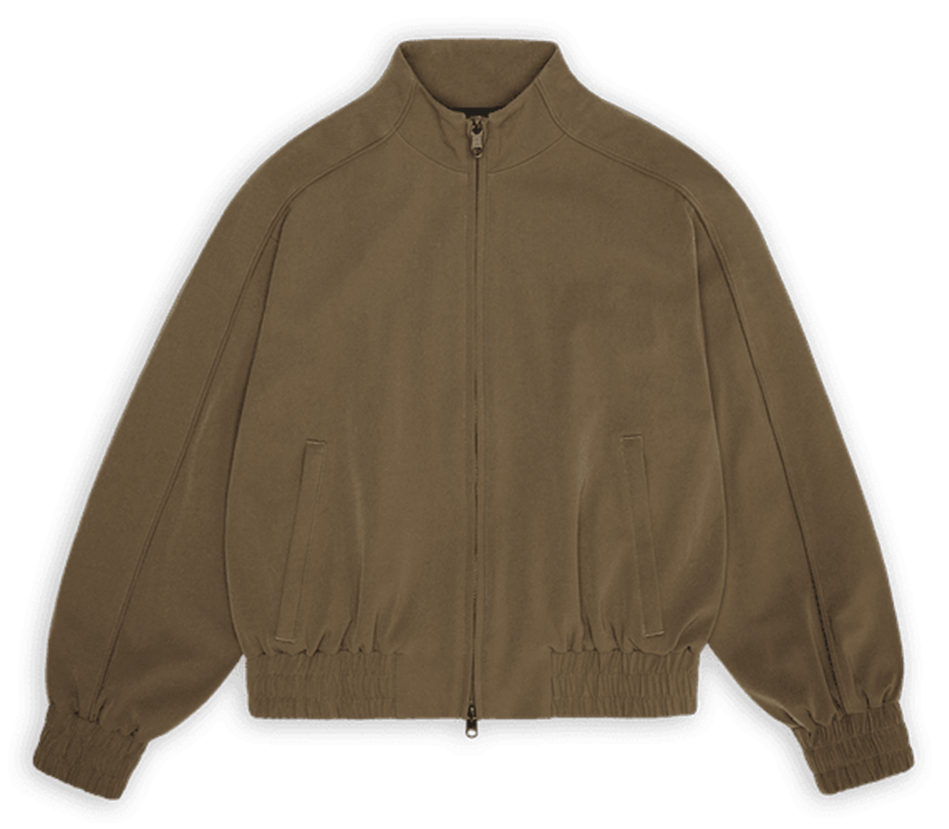 Veste oversize col montant RAINS Marron