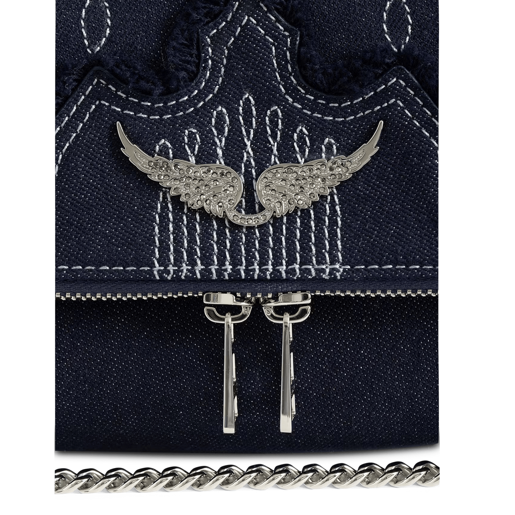 Canvas shoulder bag ZADIG&VOLTAIRE Blue