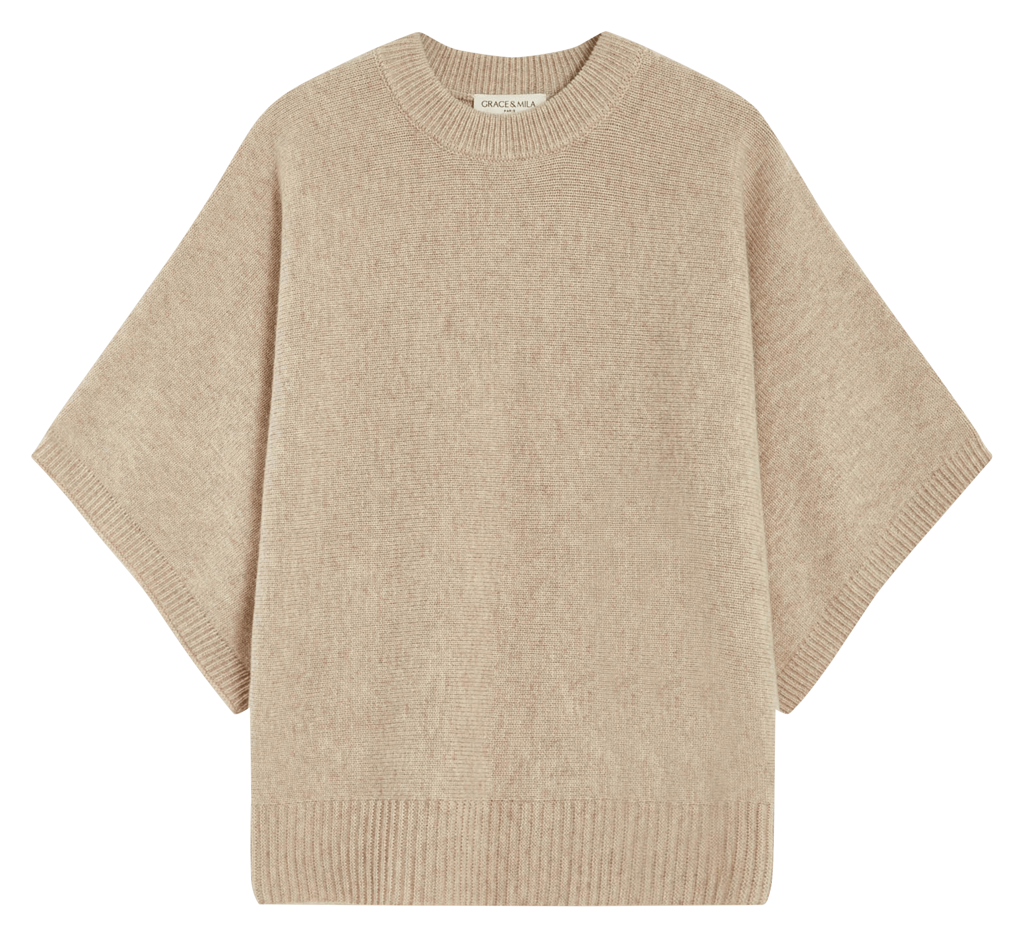 Oversized trui met ronde hals GRACE ET MILA Beige