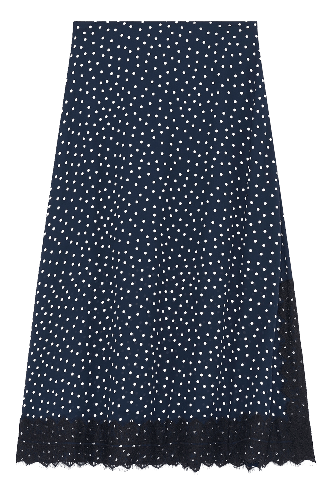 Ausgestellter Maxirock mit Print CAROLL Blau
