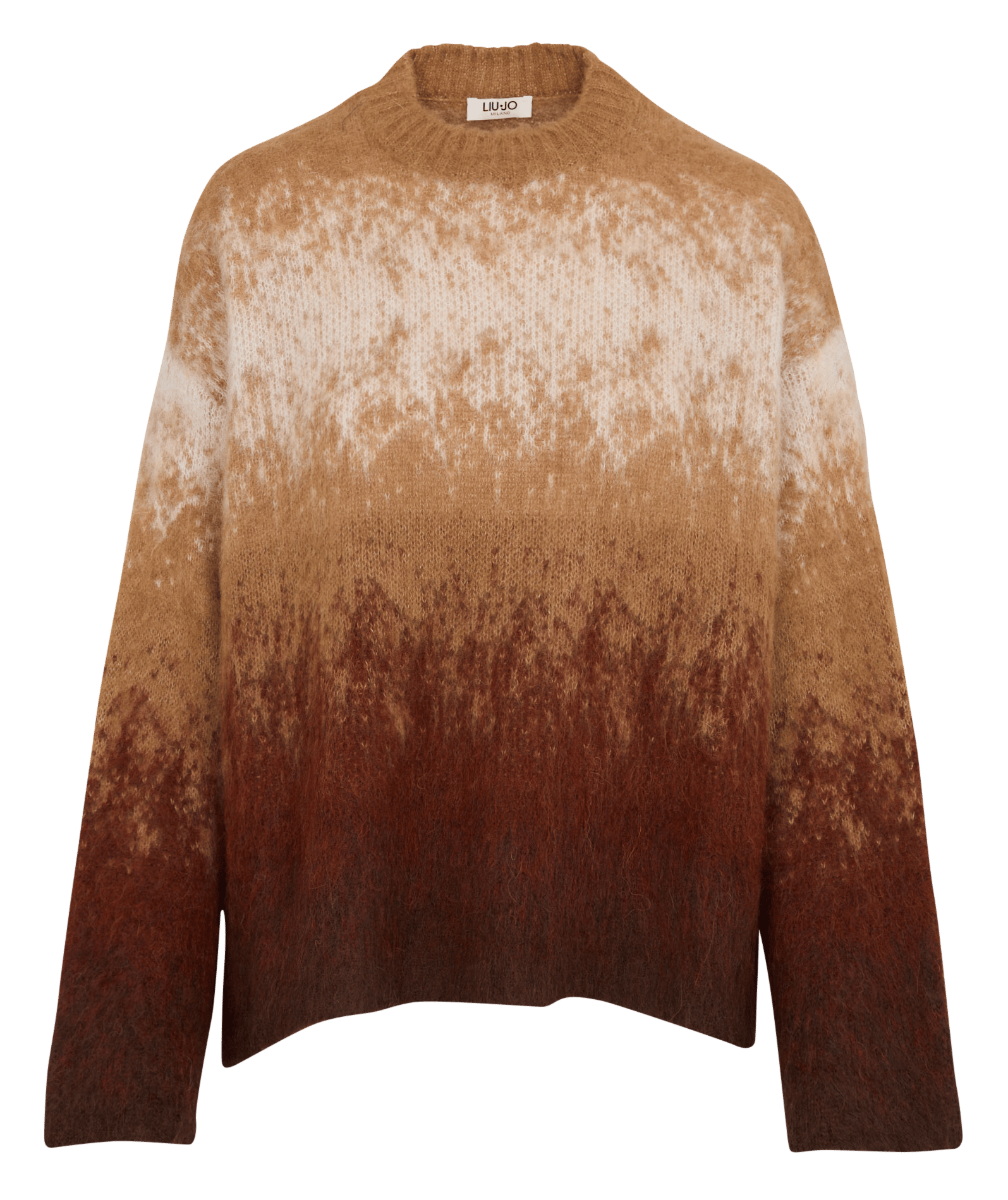 Pull ample col rond en jacquard  LIU JO Multicolore