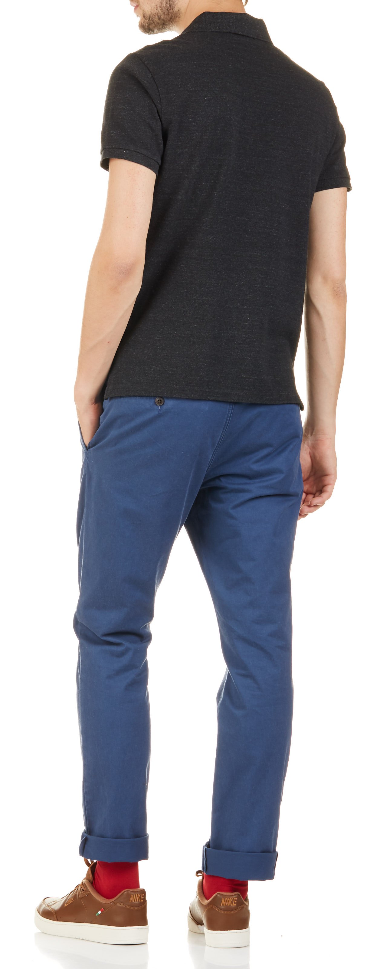 Slim-fit cotton polo shirt POLO RALPH LAUREN Black