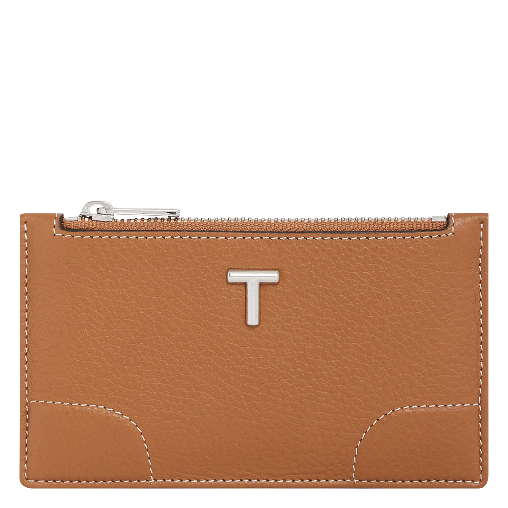 Porte-cartes en cuir grainé  LE TANNEUR Marron