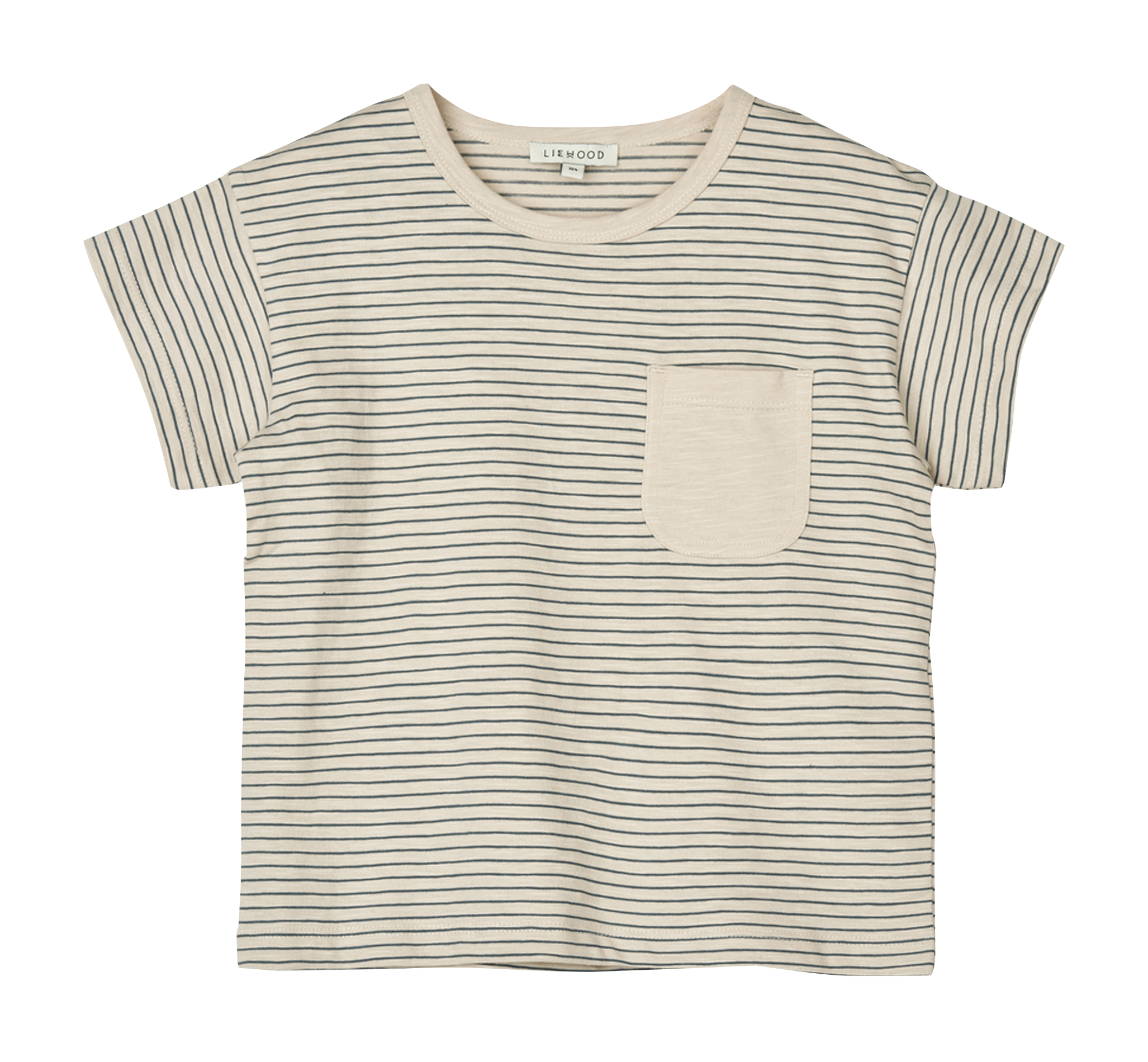 Round-neck striped organic cotton T-shirt LIEWOOD White