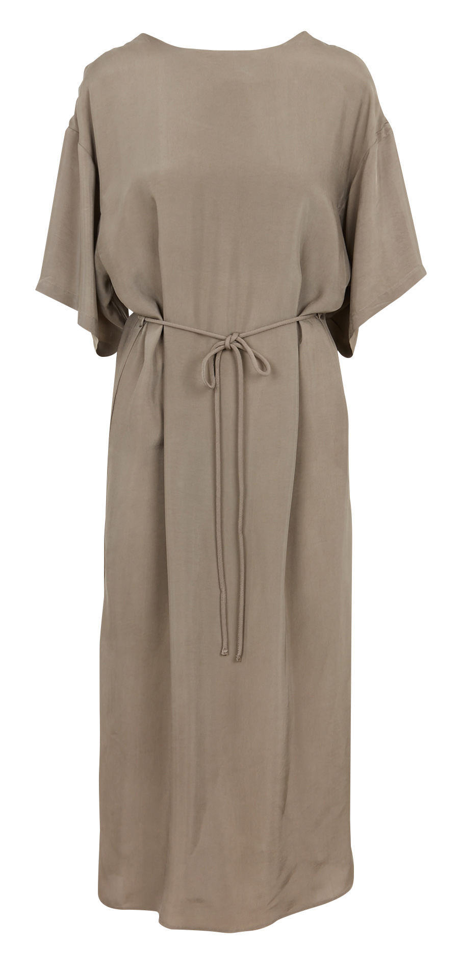 Robe longue col V à fentes HUMANOID Marron