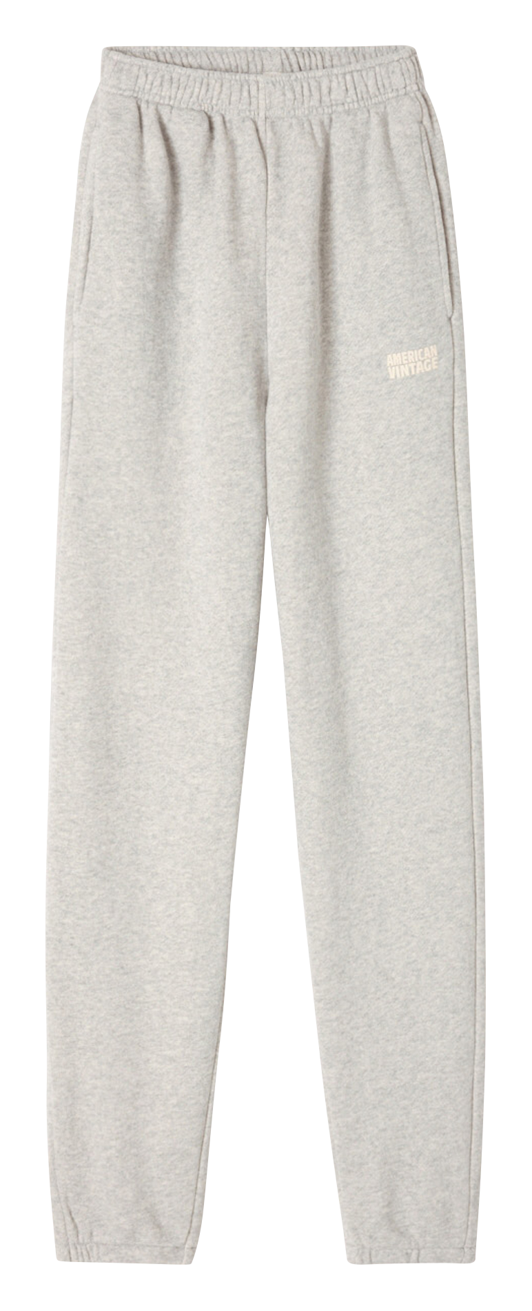High-waisted cotton sweatpants AMERICAN VINTAGE Grey