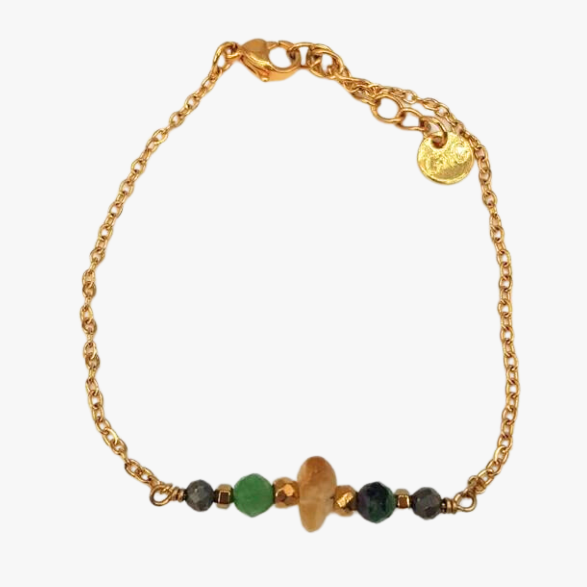 Citrine bracelet GINANDGER Blue