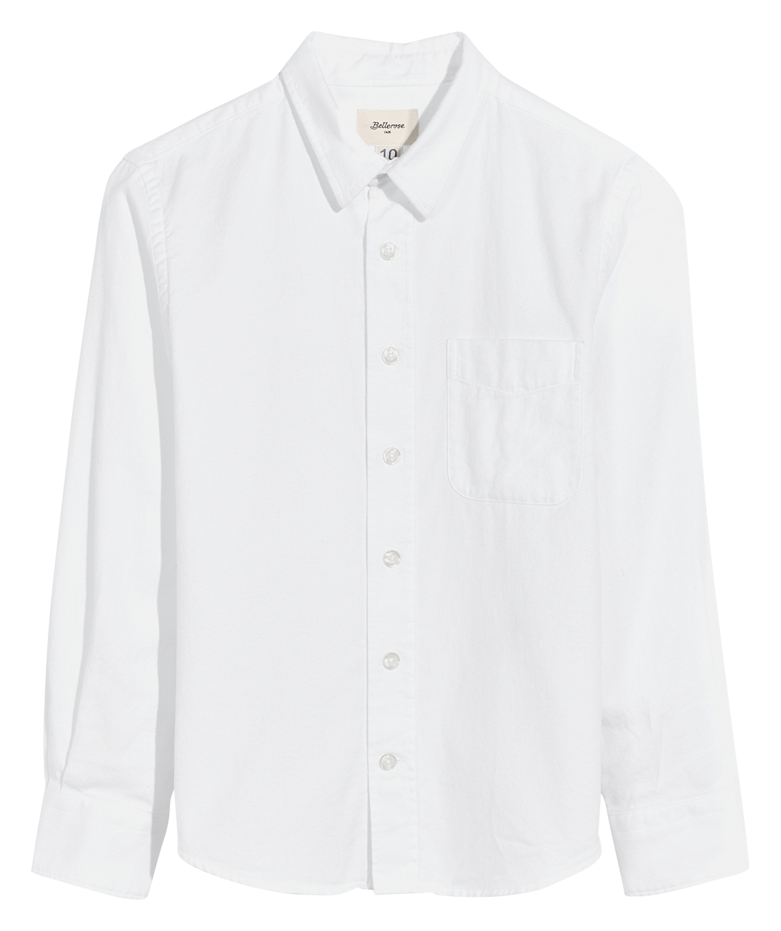 Cotton shirt with classic collar BELLEROSE White