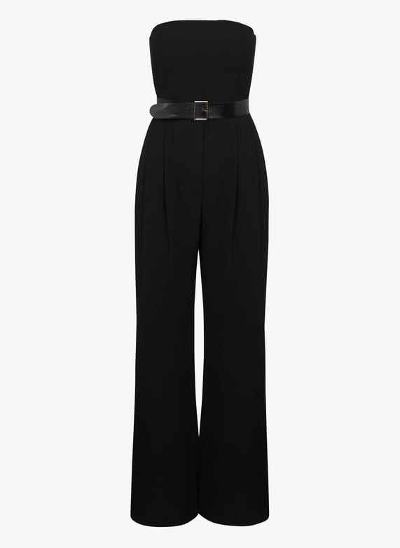 Combinaison bustier avec ceinture Noir Imperial Femme Place