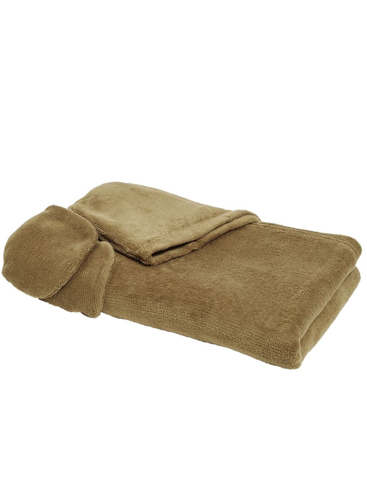 Plain hooded throw TODAY LINGE DE MAISON Brown