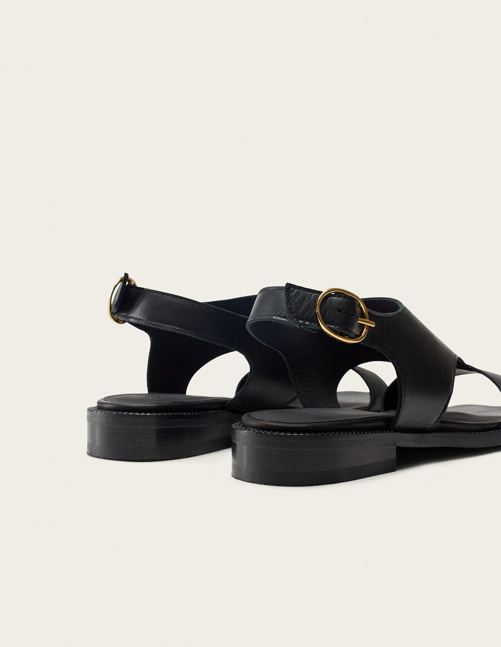 Faux leather sandals ODAJE EX. M.MOUSTACHE Black