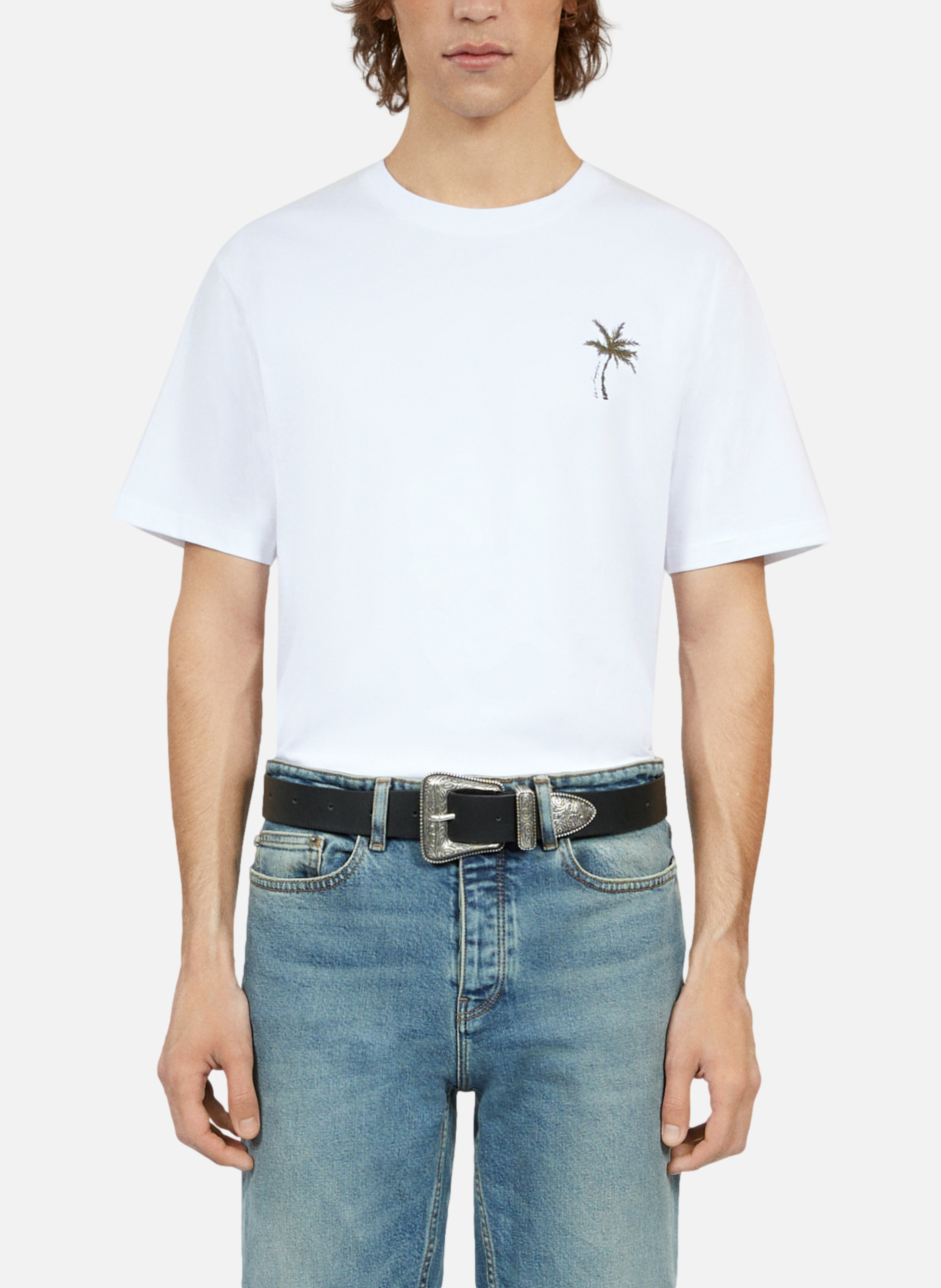 Ceinture en cuir boucle western THE KOOPLES Noir