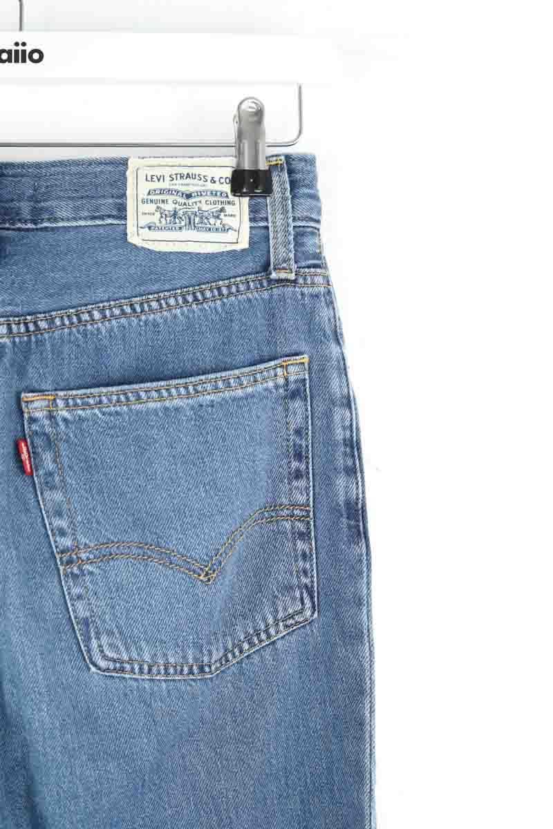 Cotton straight jeans LEVI'S - Seconde main Blue