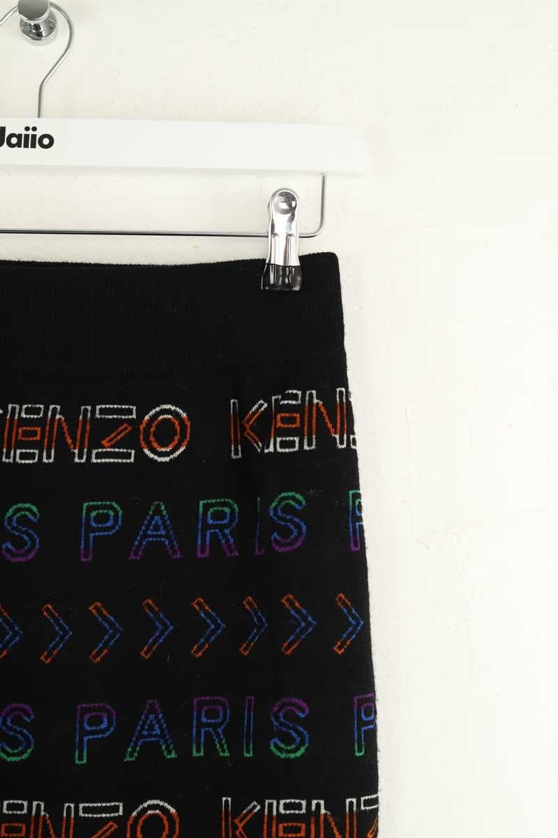 Wool mini skirt KENZO - SECONDE MAIN Black