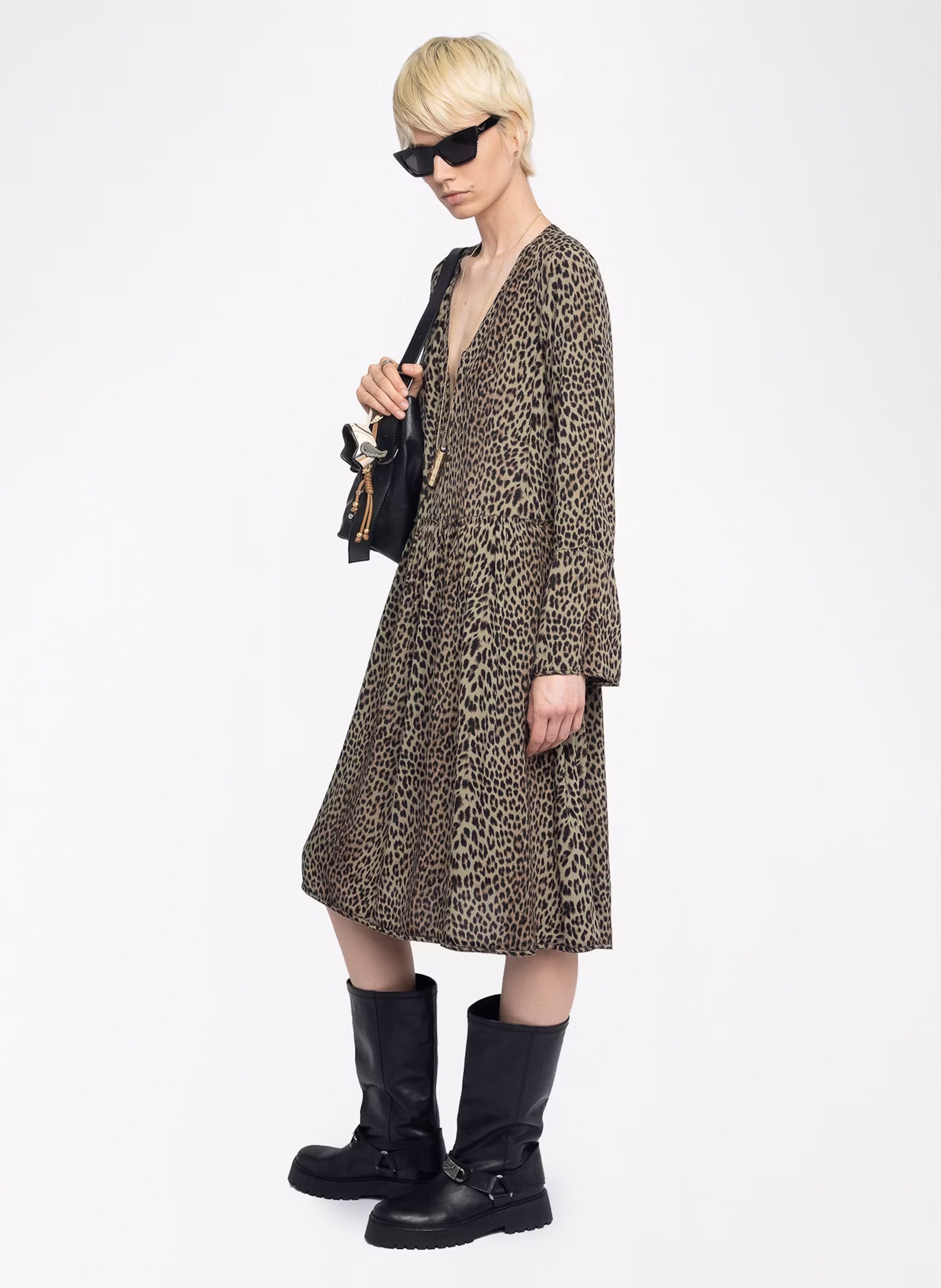 Robe longue imprimée ZADIG&VOLTAIRE Vert