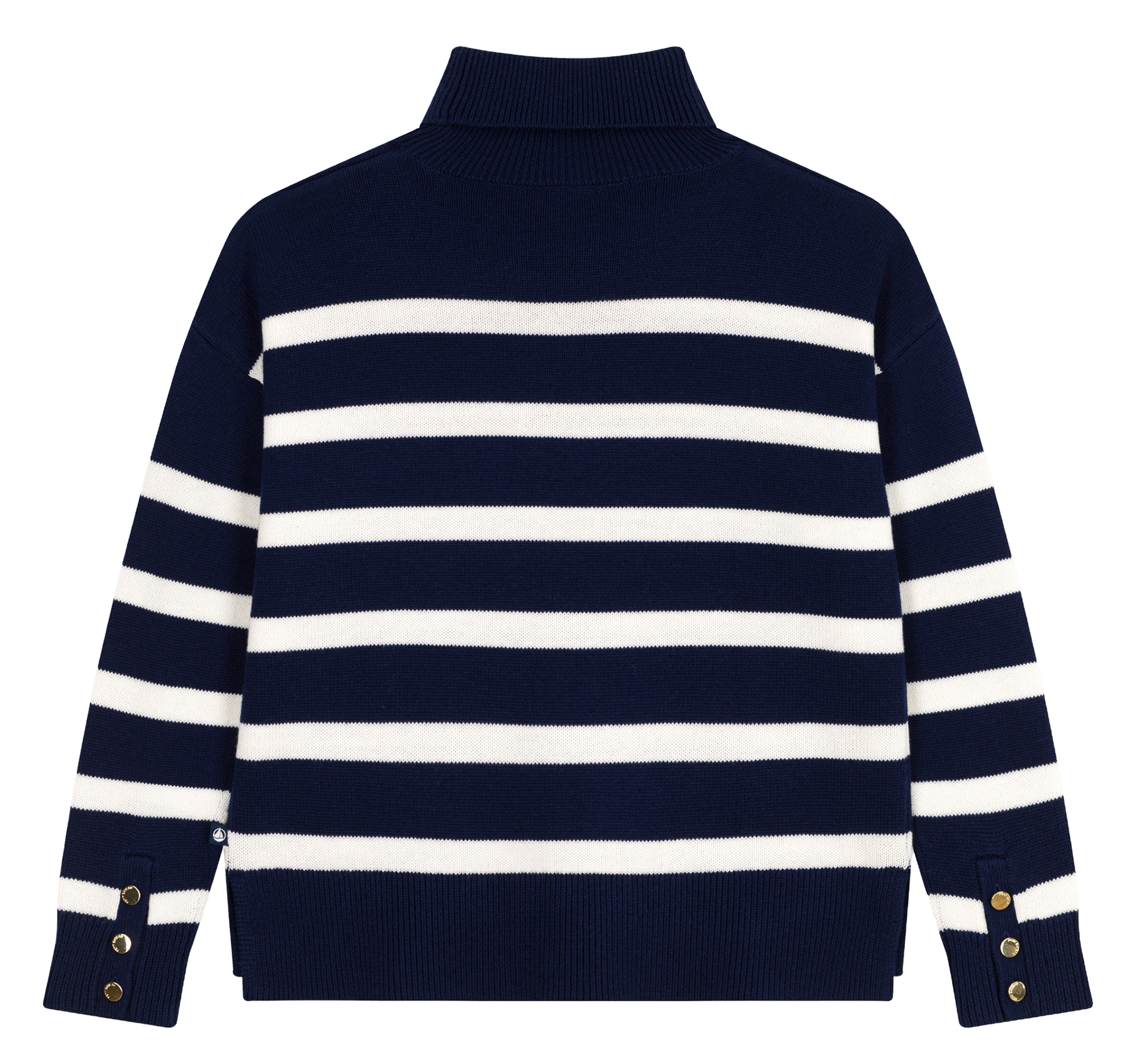 Pull oversize en laine mélangée PETIT BATEAU Bleu