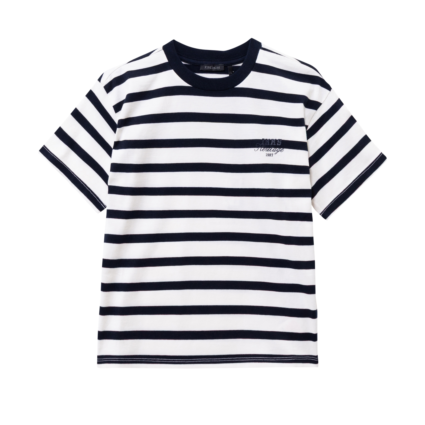 Gerade geschnittenes T-Shirt aus Baumwolle IKKS JUNIOR Blau