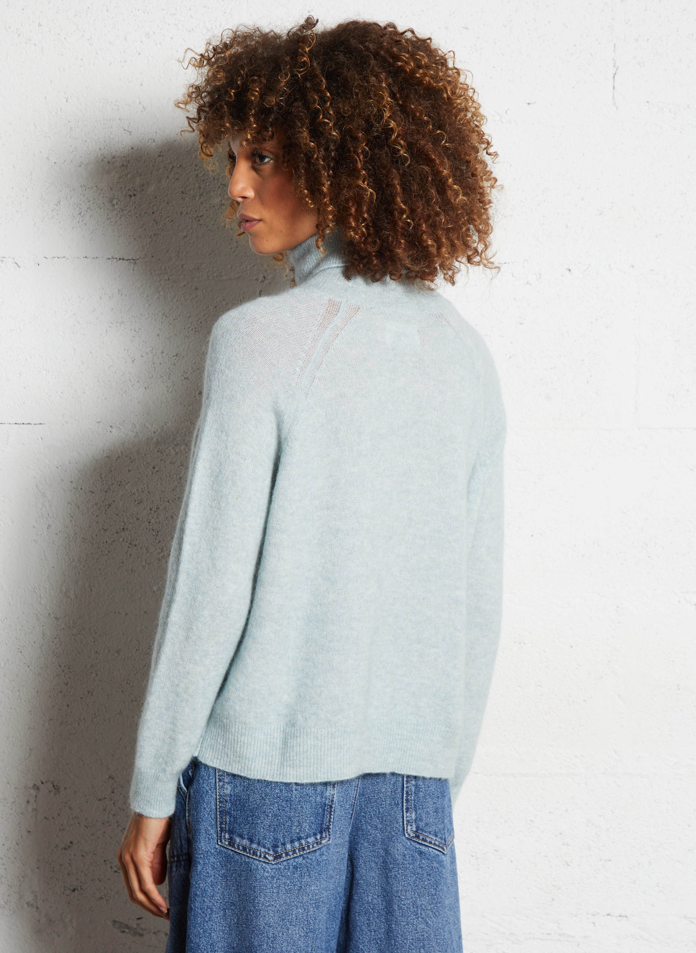 Pull col montant DES PETITS HAUTS Vert