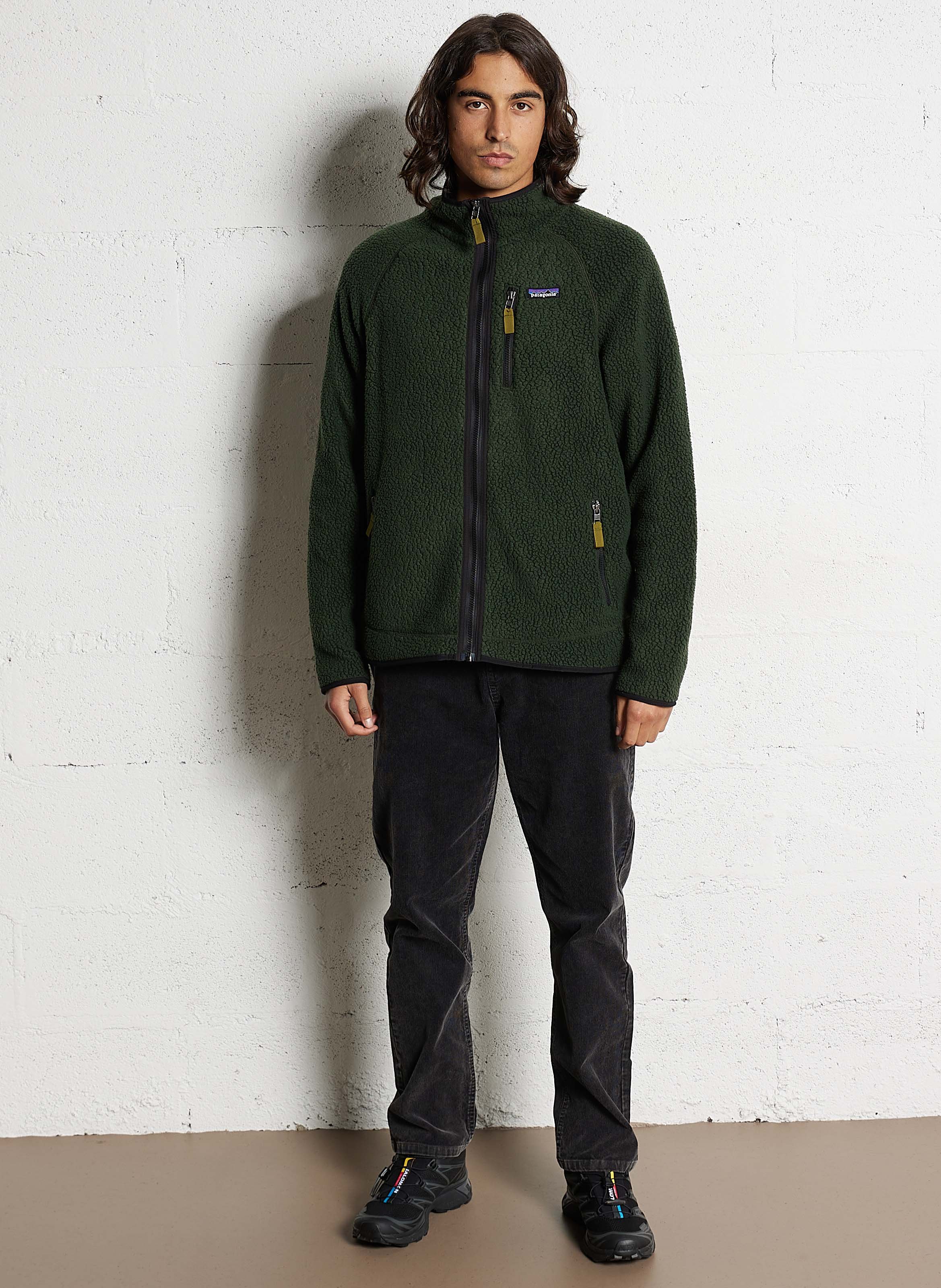Textured high-neck fleece PATAGONIA Green