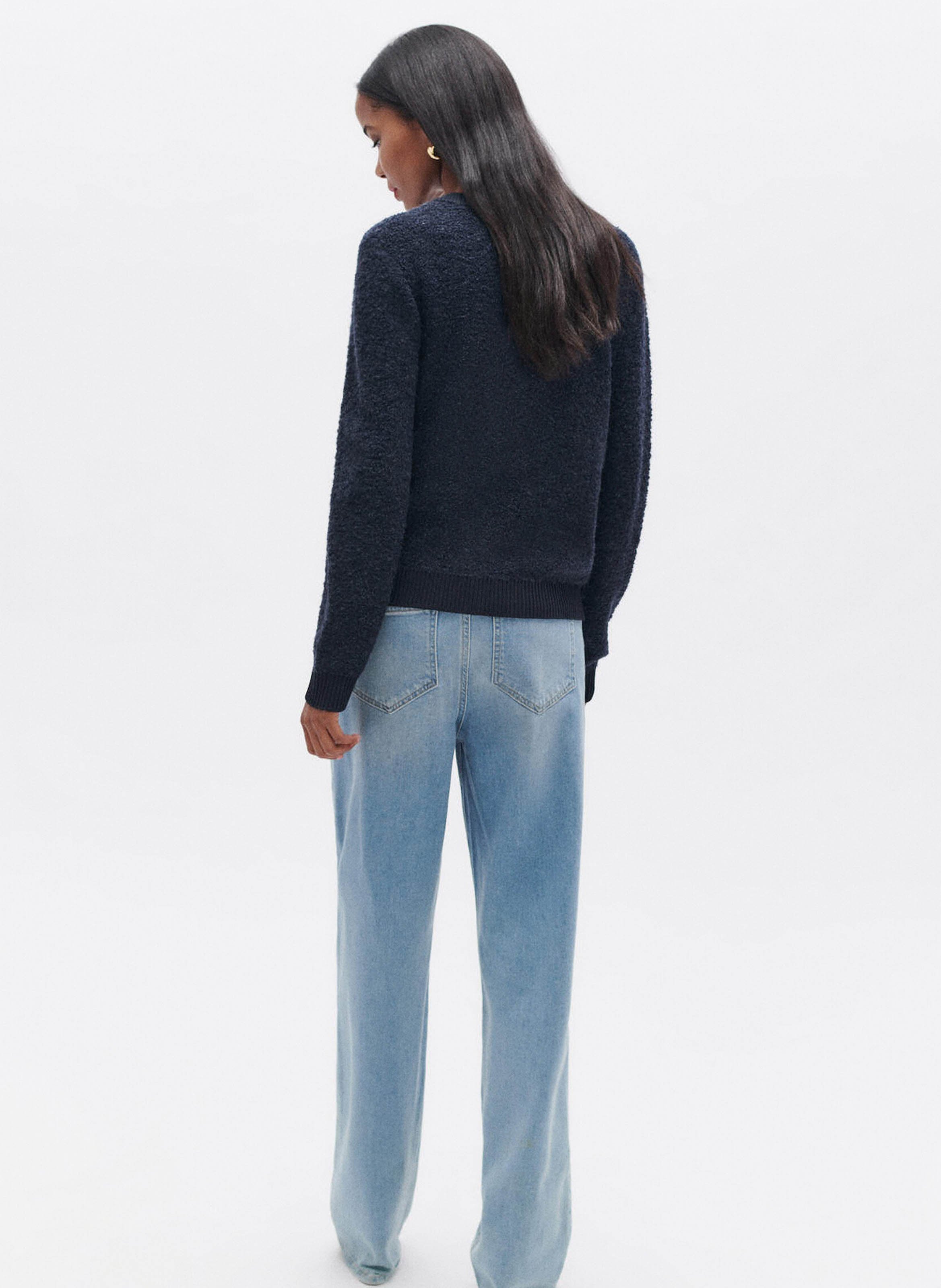 Gilet col rond CAROLL Bleu