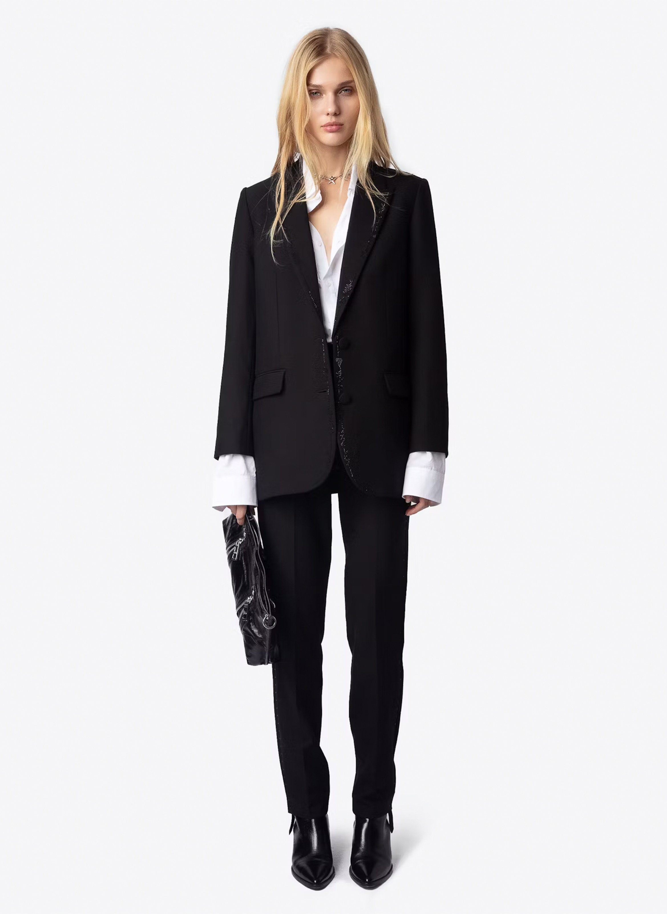 Blazer droit structuré ZADIG&VOLTAIRE Noir