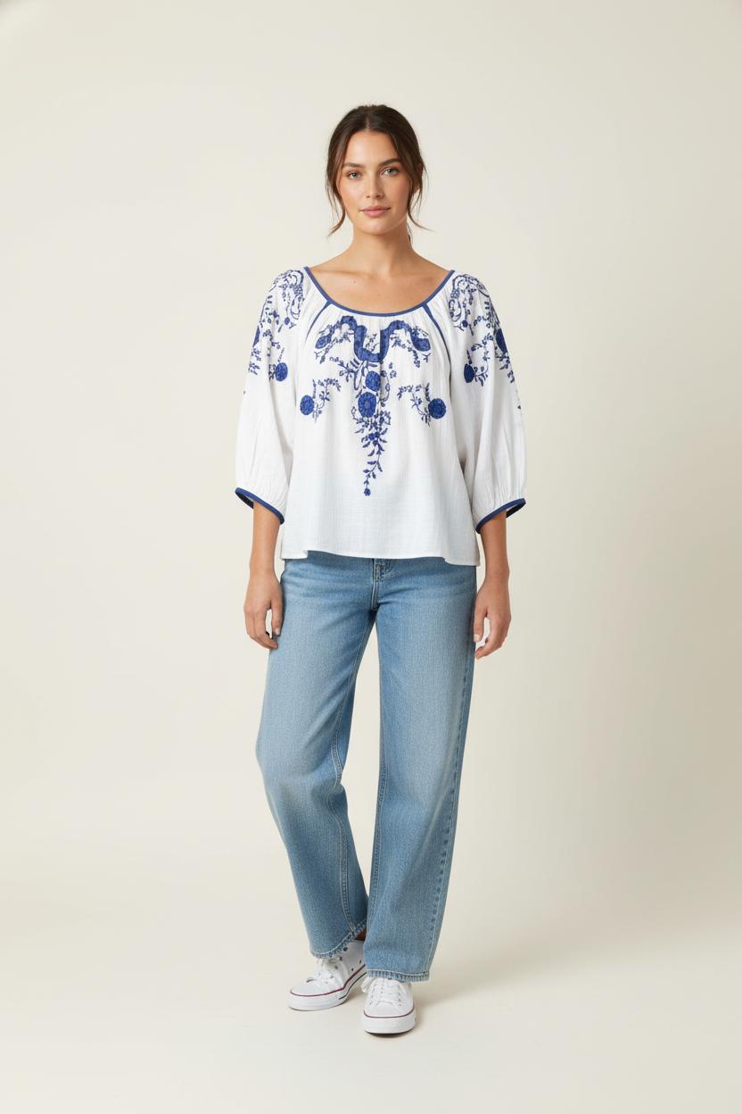 Blouse ANTIK BATIK - Seconde Main White