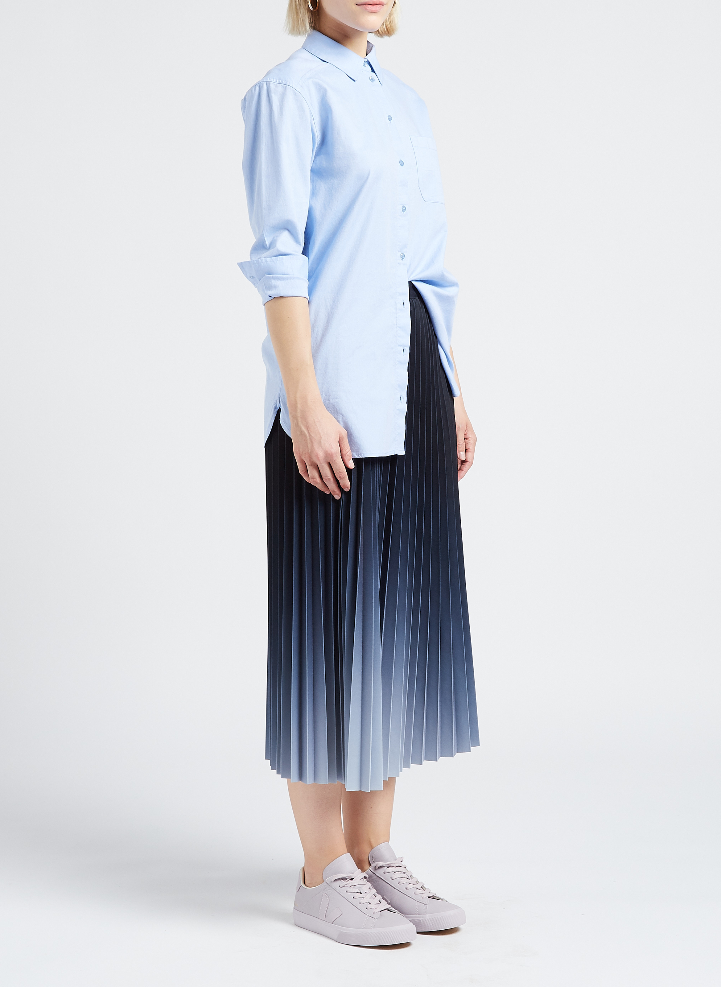 Chemise col classique en coton  MAISON 123 Bleu