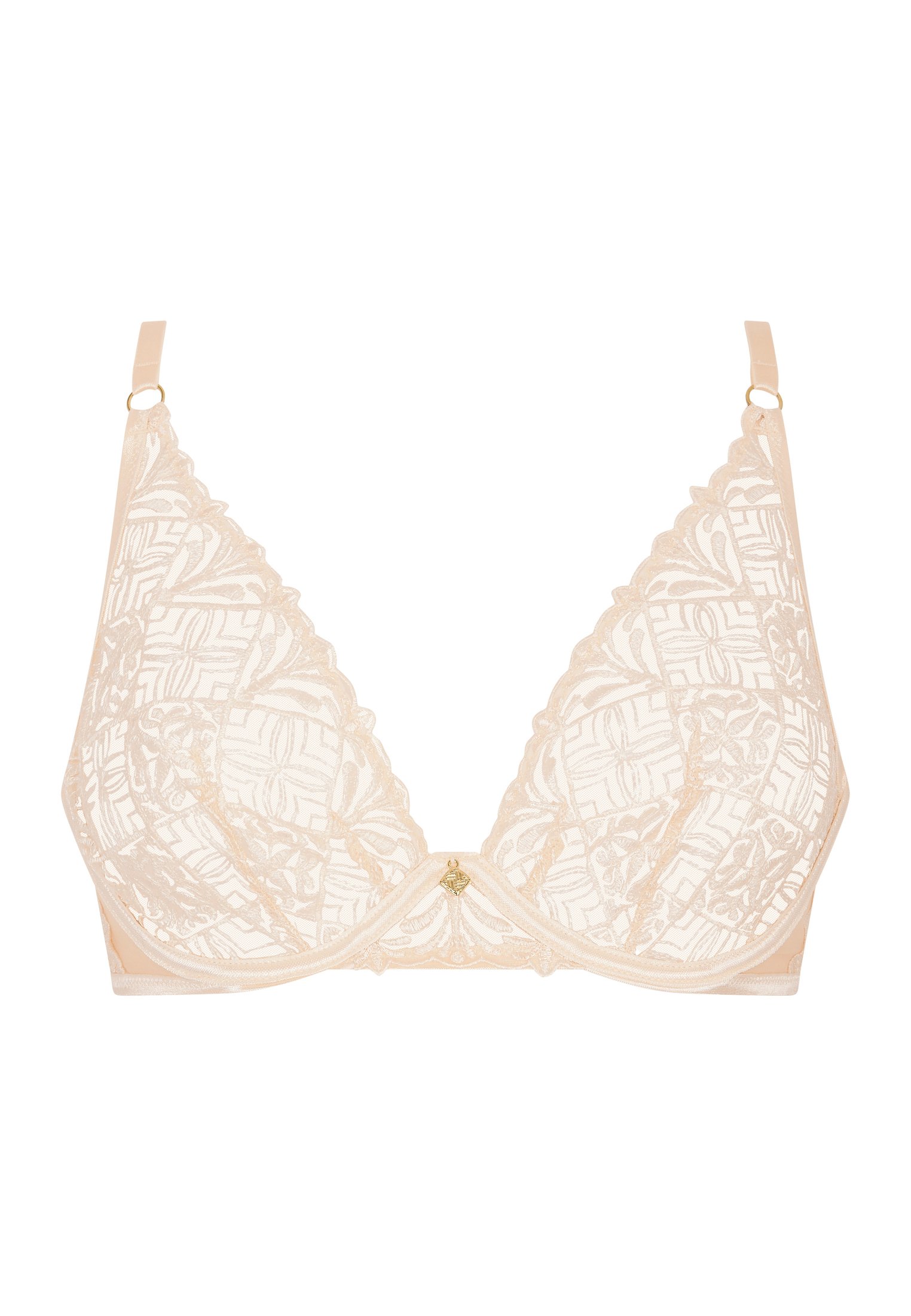 Architecture underwired triangle bra AUBADE Beige