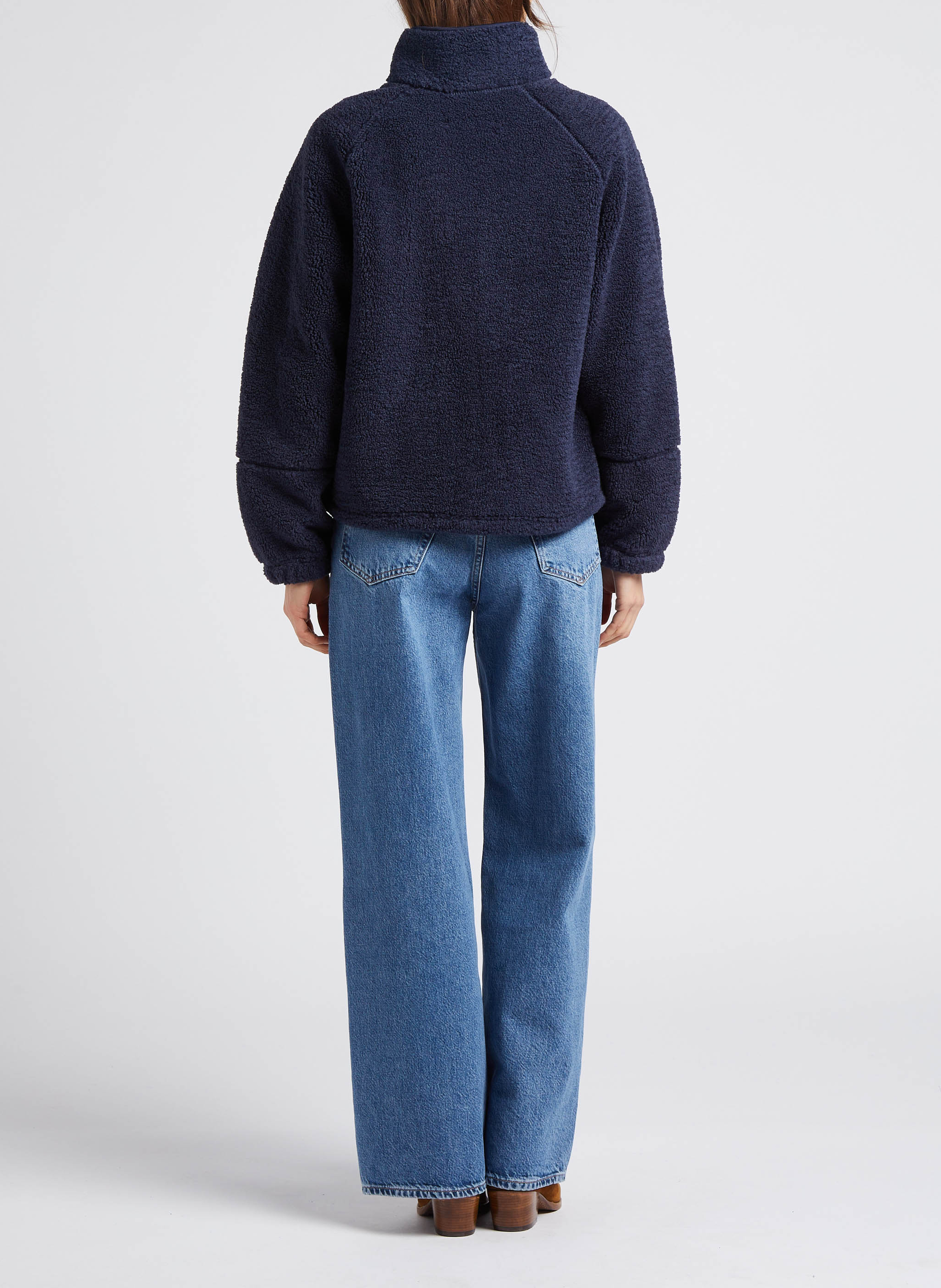 Weite Straight Cut High Waist Jeans aus Bio-Baumwolle SAMSOE SAMSOE Blau