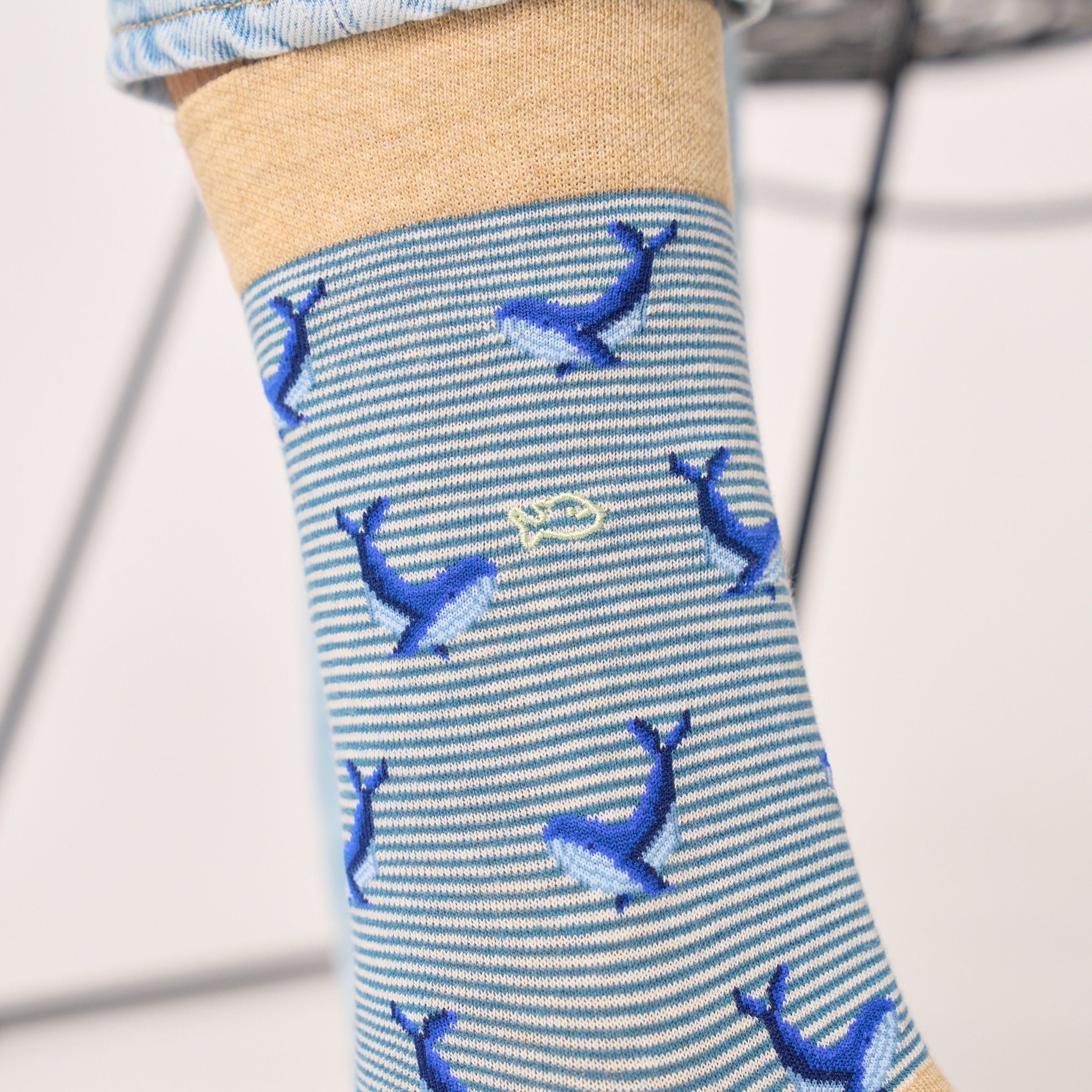 Combed Cotton Animal Socks BILLYBELT Blue