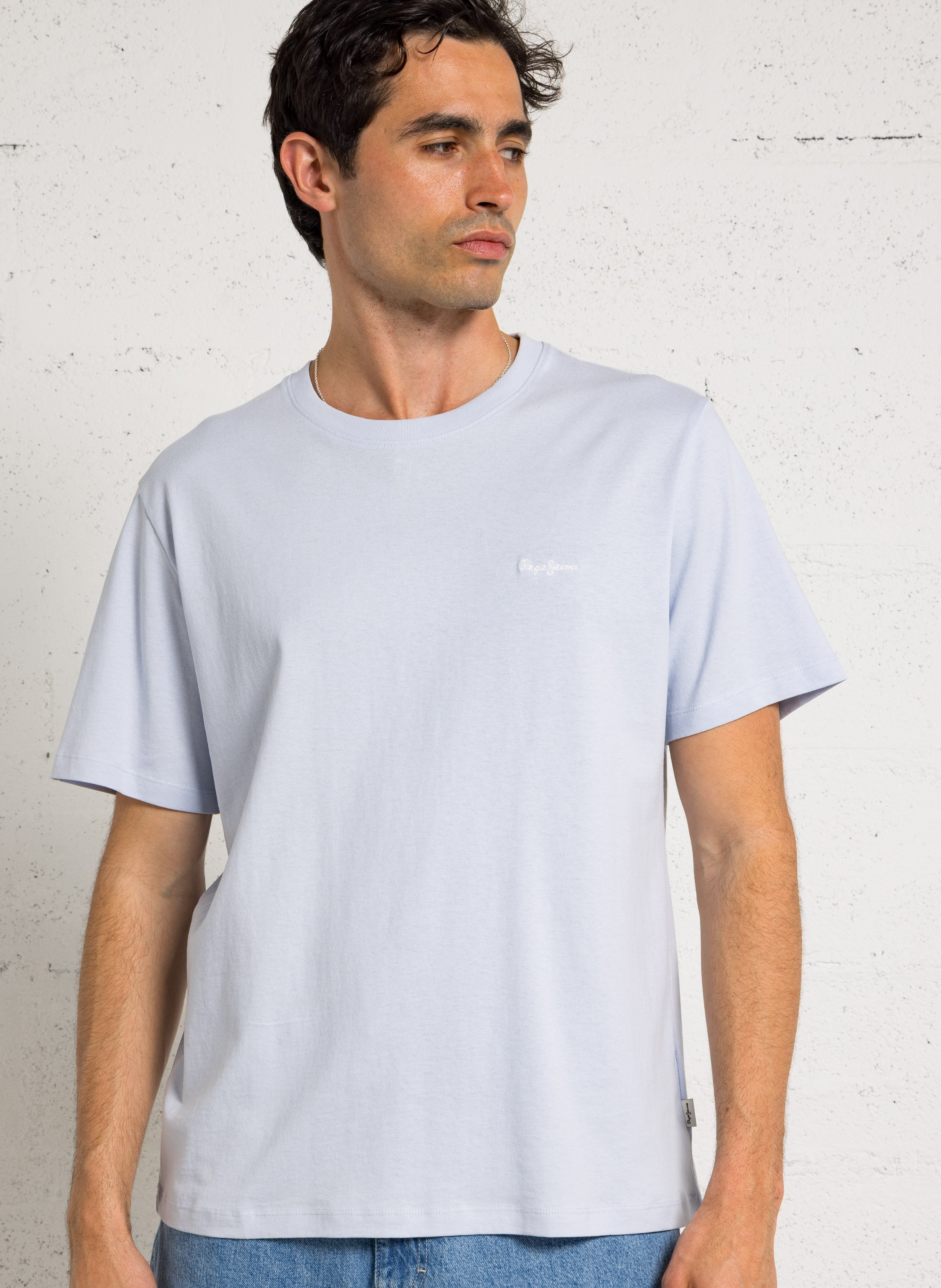 Tee-shirt en coton col rond PEPE JEANS