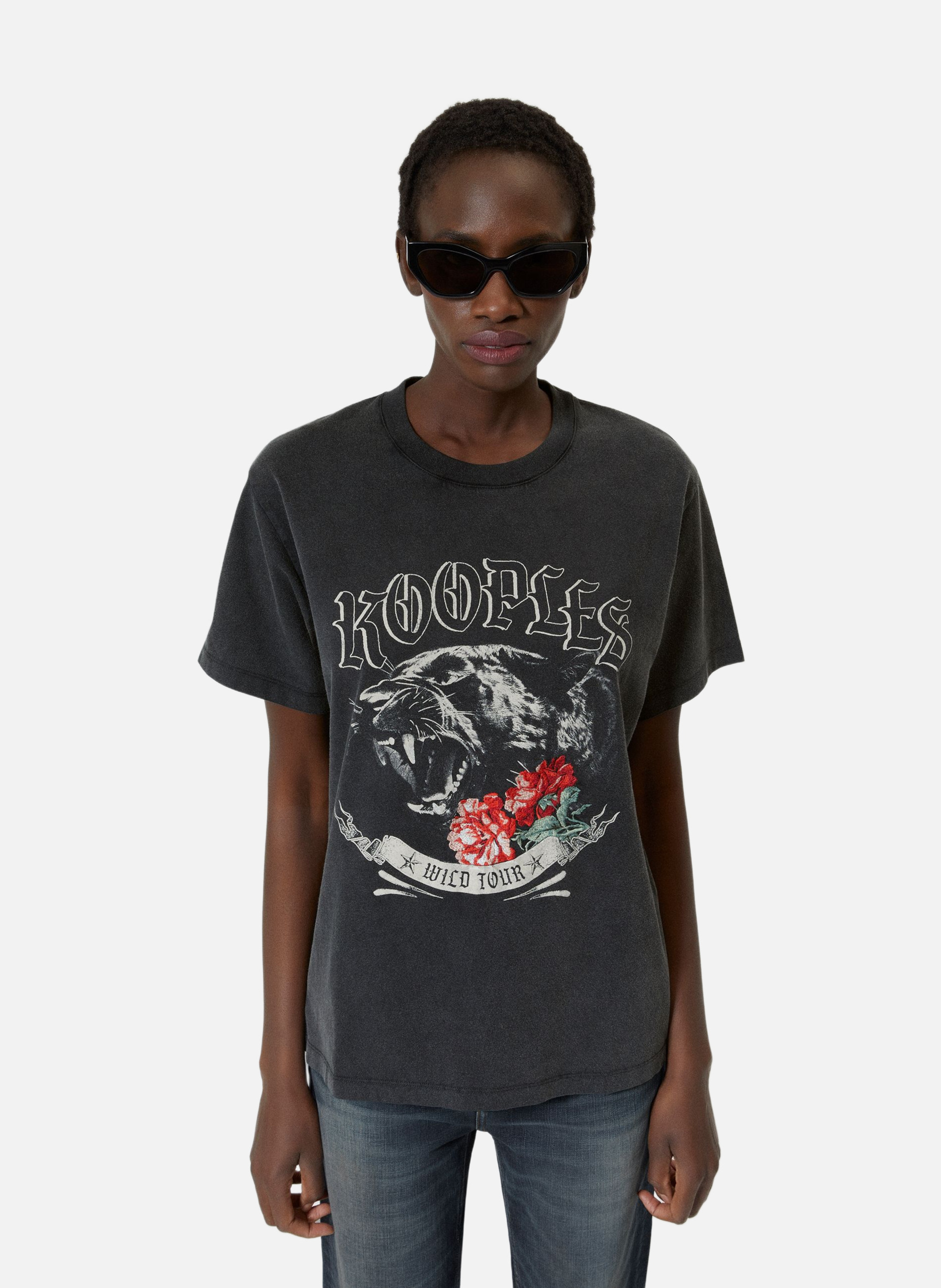 T-shirt with screen printing THE KOOPLES