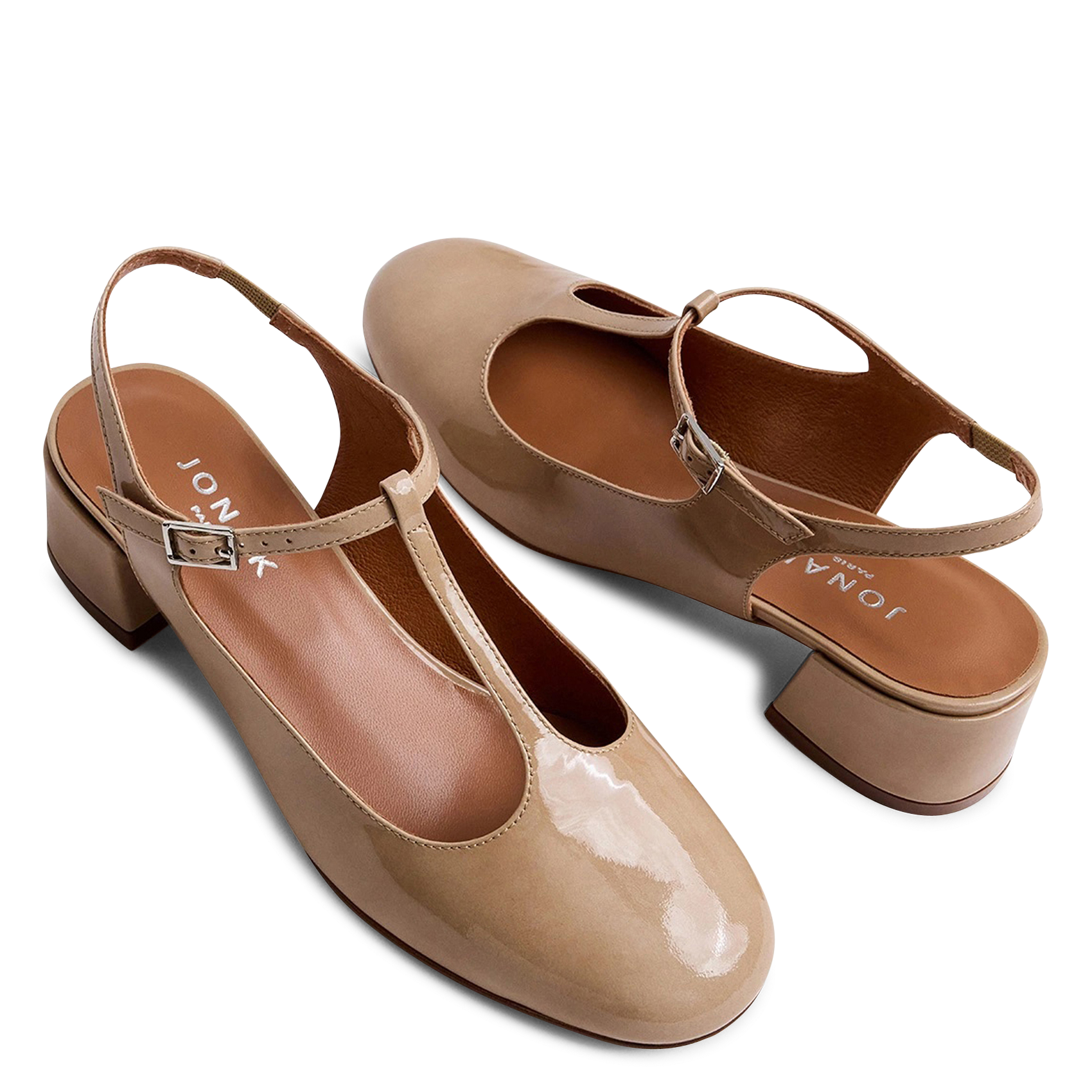 Leather Mary Janes JONAK Beige