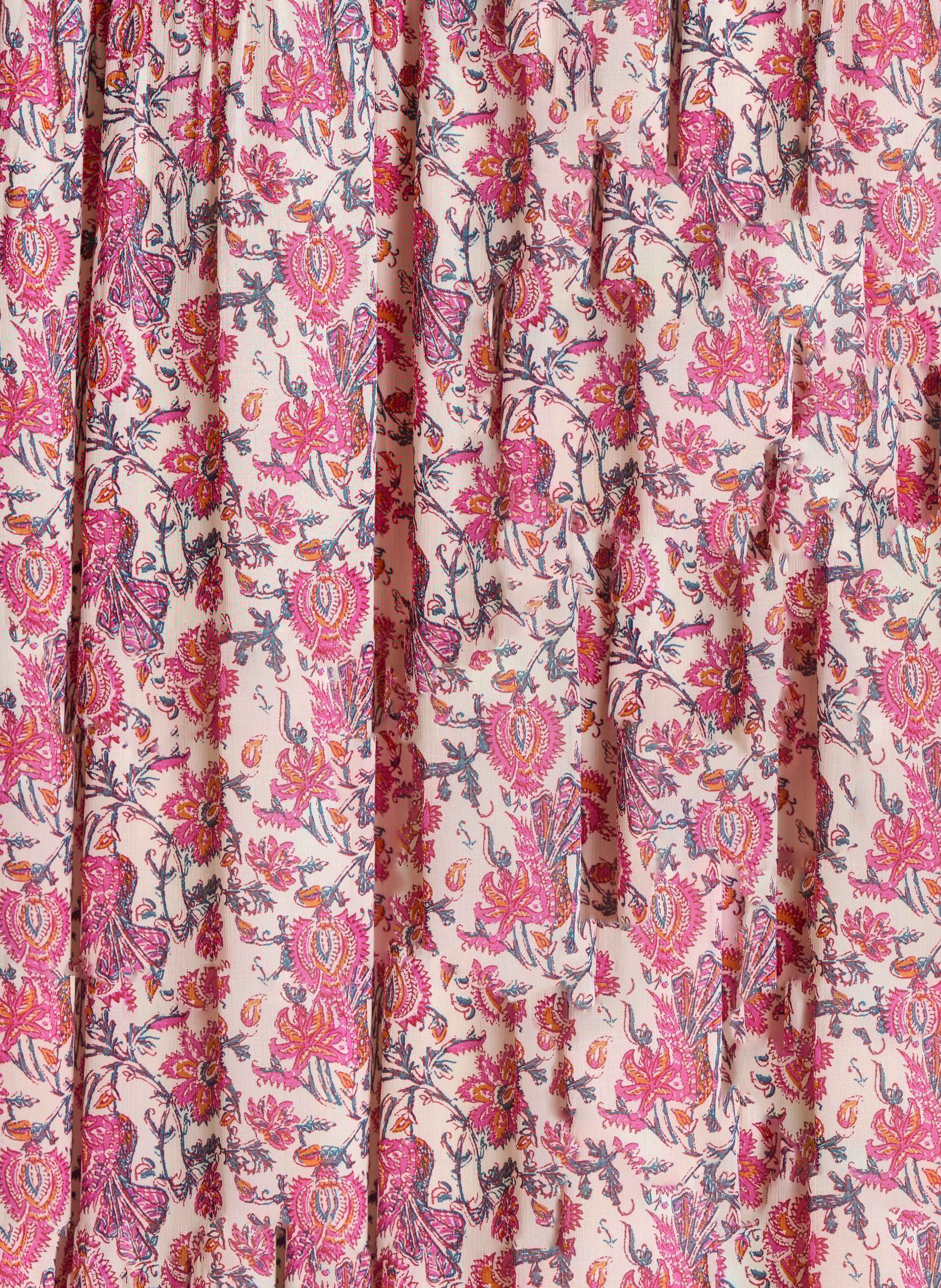 Lange jurk met bloemenprint LA FEE MARABOUTEE Roze