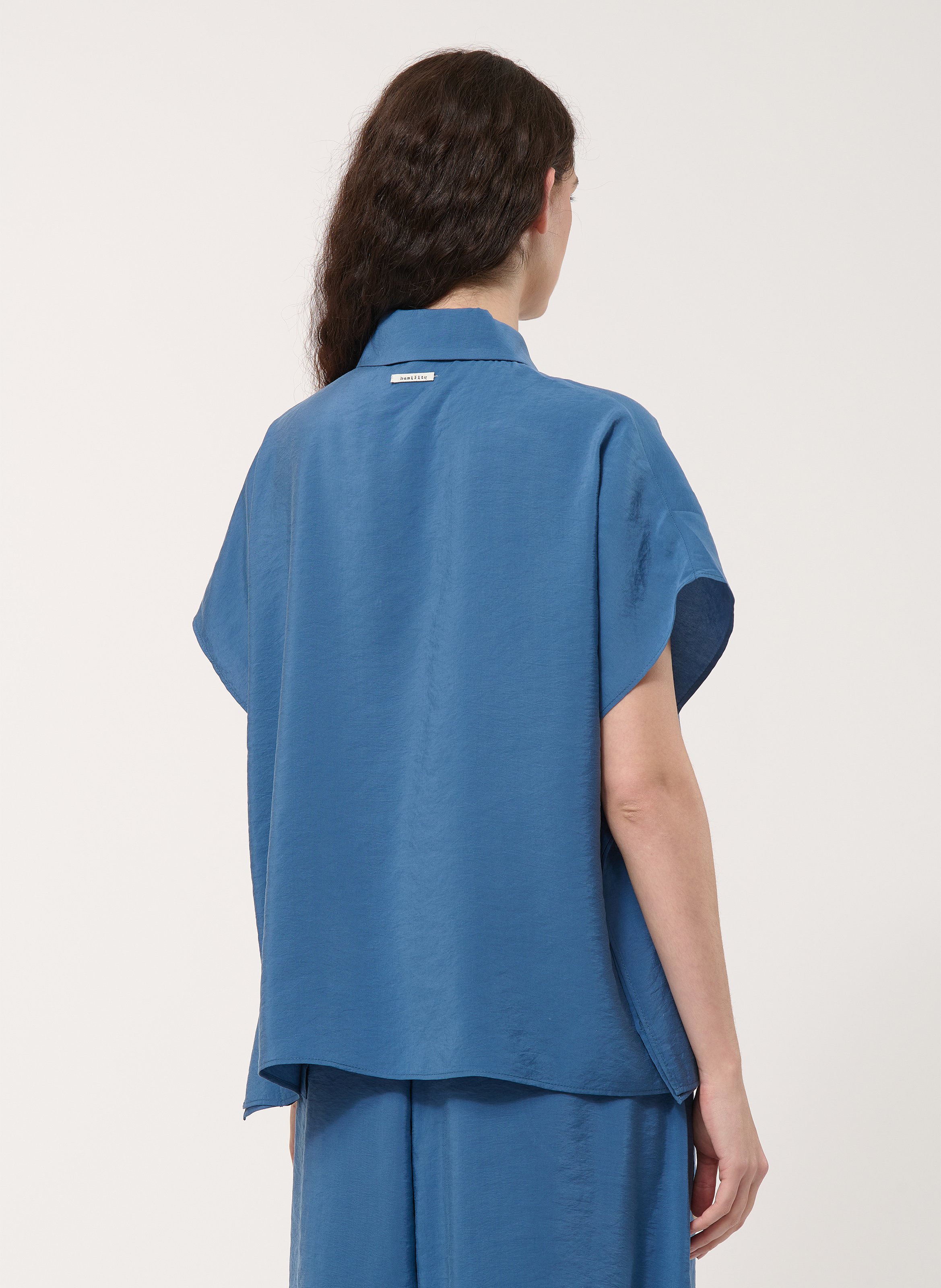 Chemise oversize col classique HUMILITY Bleu