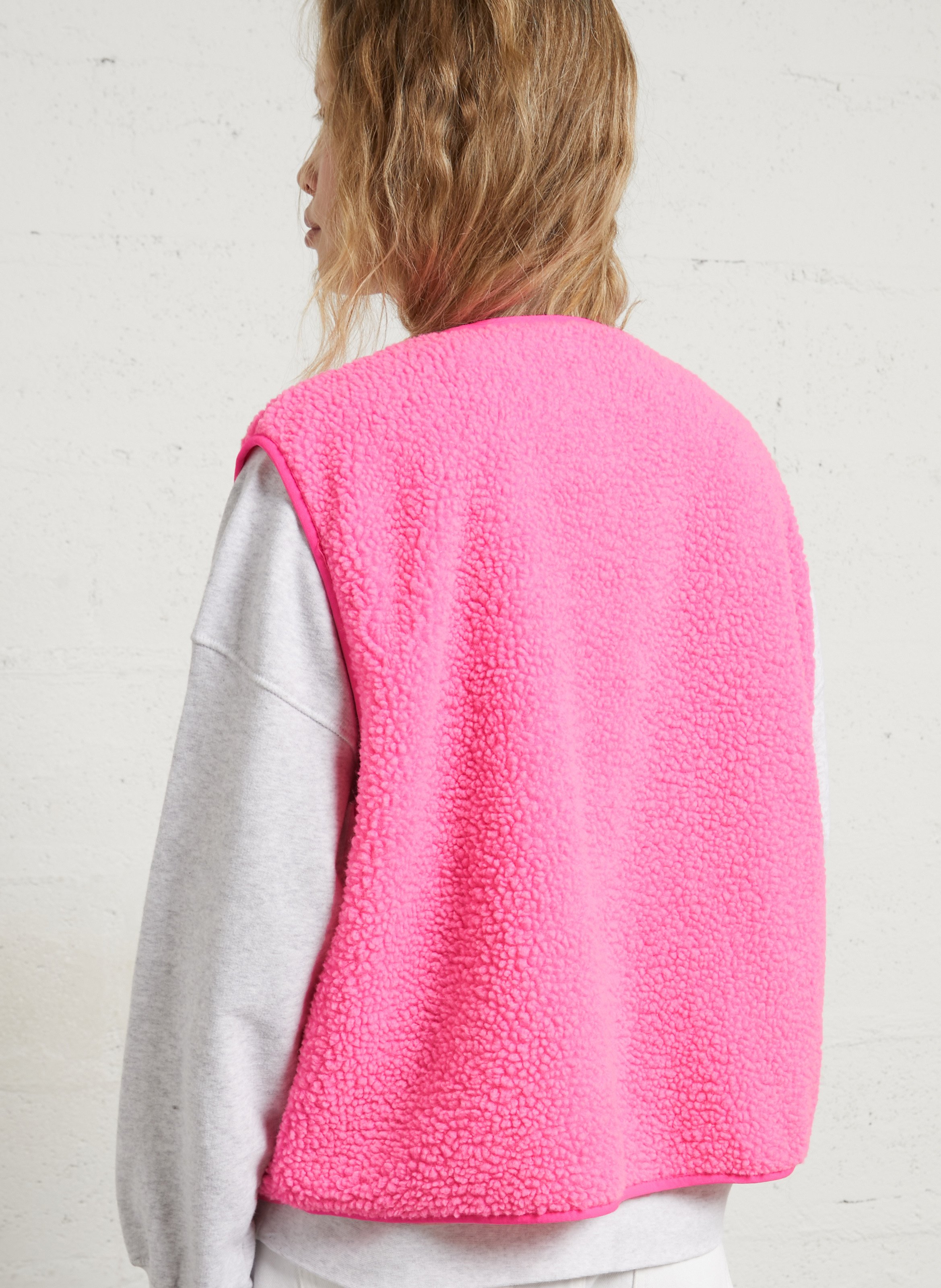 Weste aus Sweatstoff mit Rundhalskragen AMERICAN VINTAGE Rosa