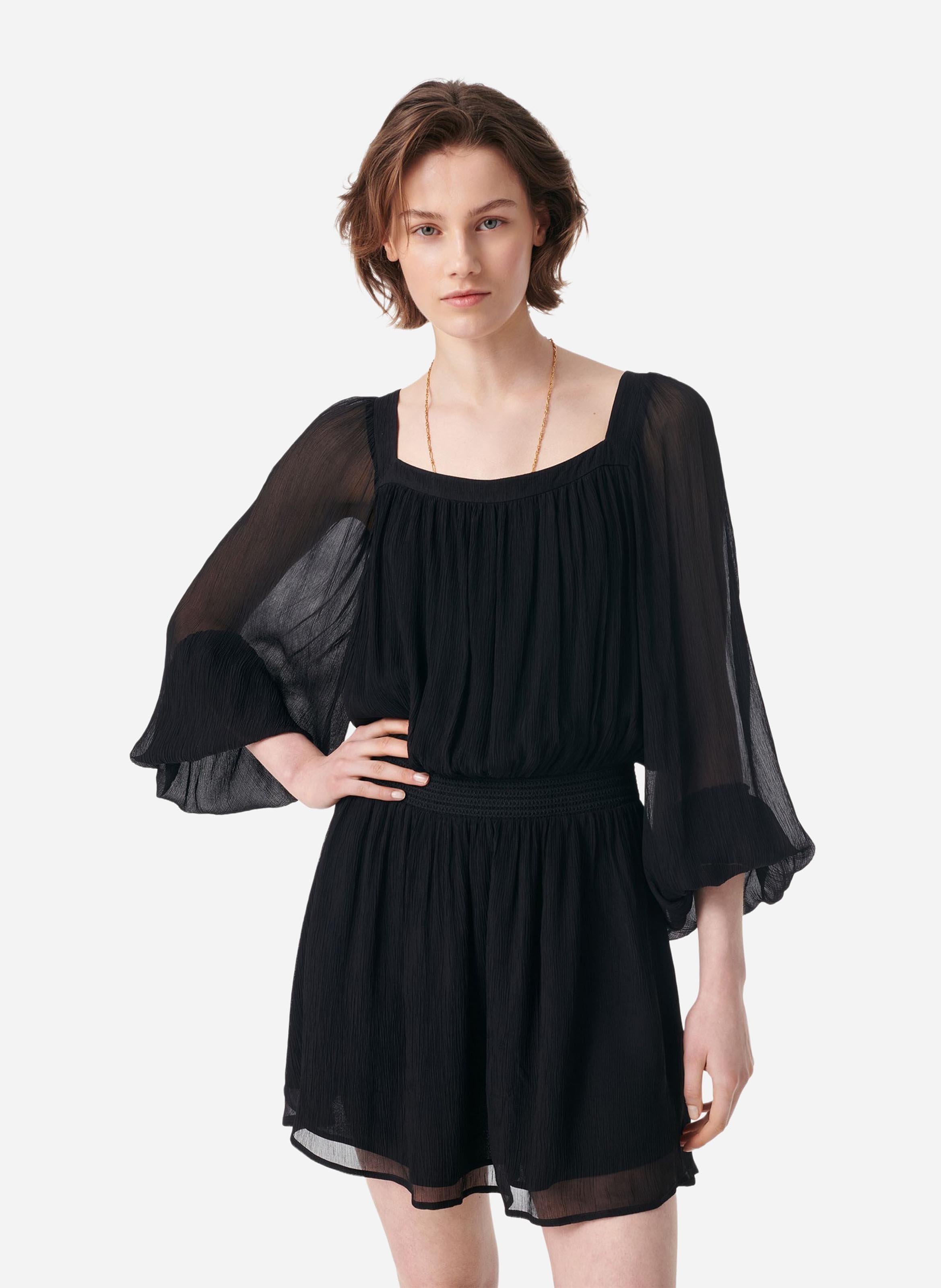 Short dress with square neckline VANESSA BRUNO Black