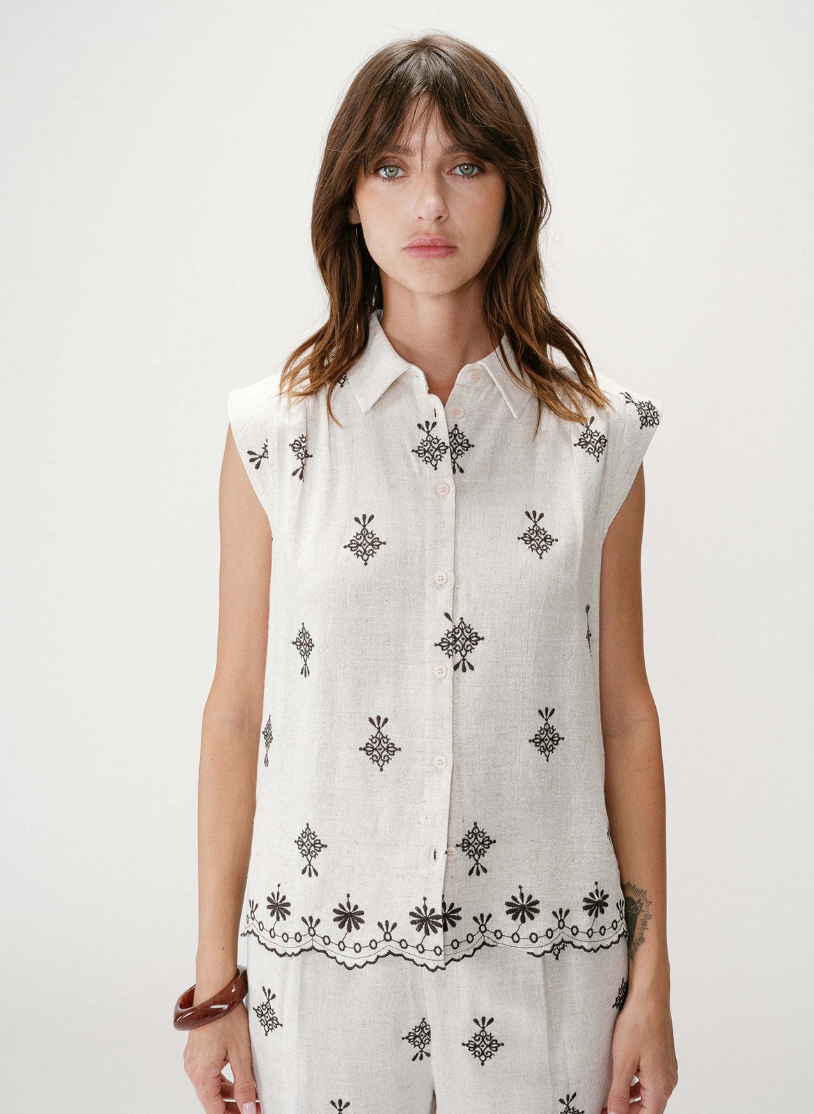 Blouse col classique  GRACE ET MILA